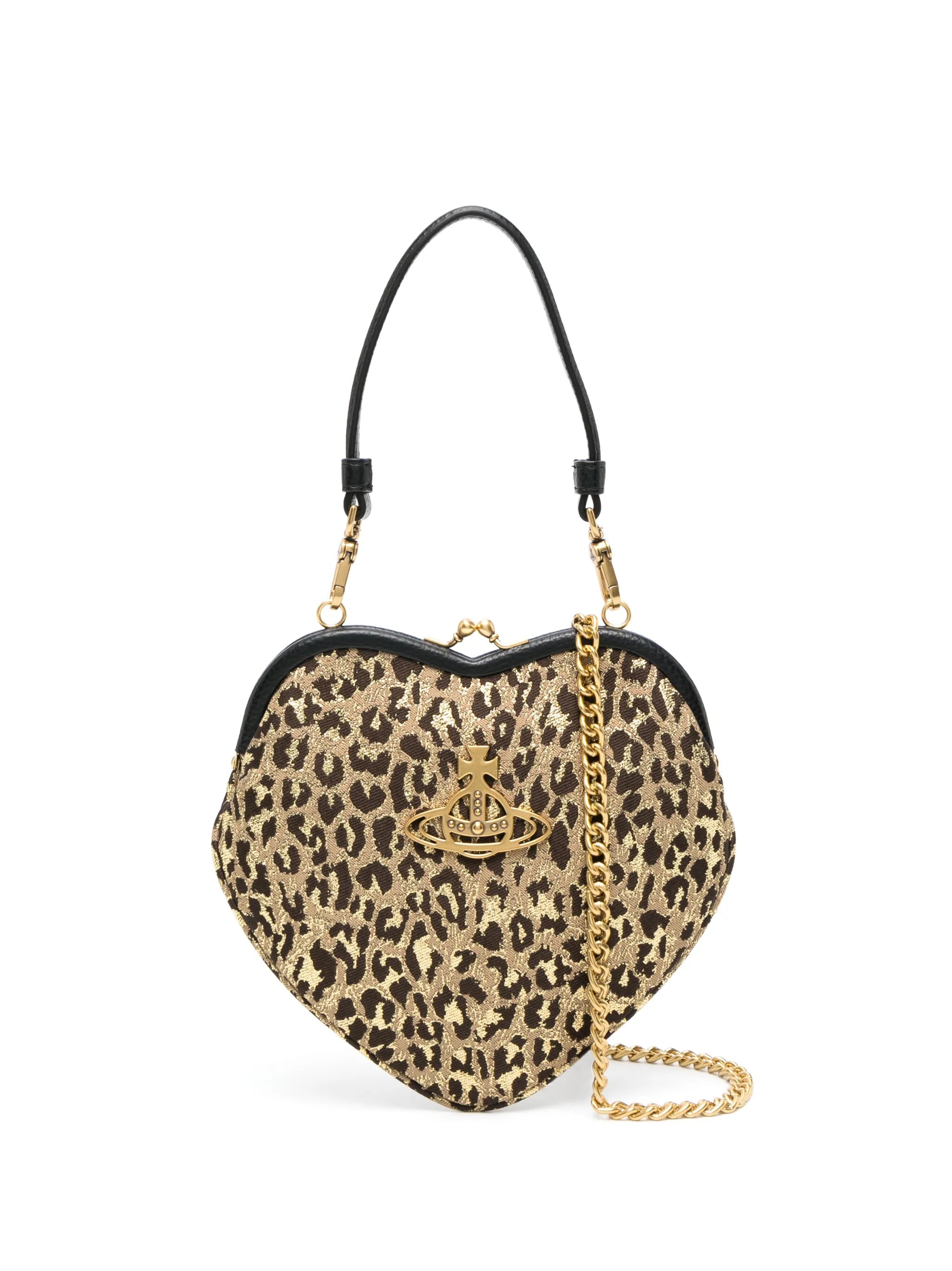 Belle leopard-print clutch bag