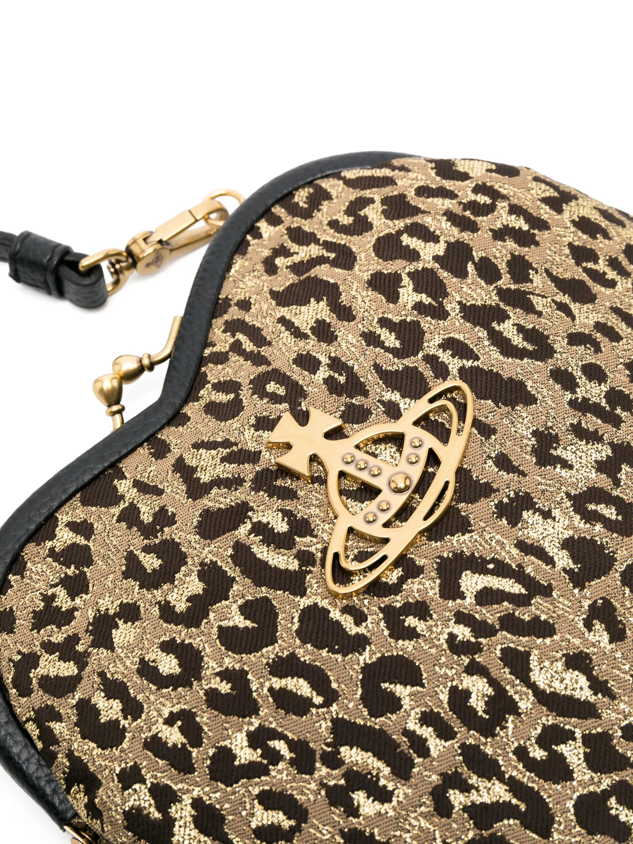 Belle leopard-print clutch bag
