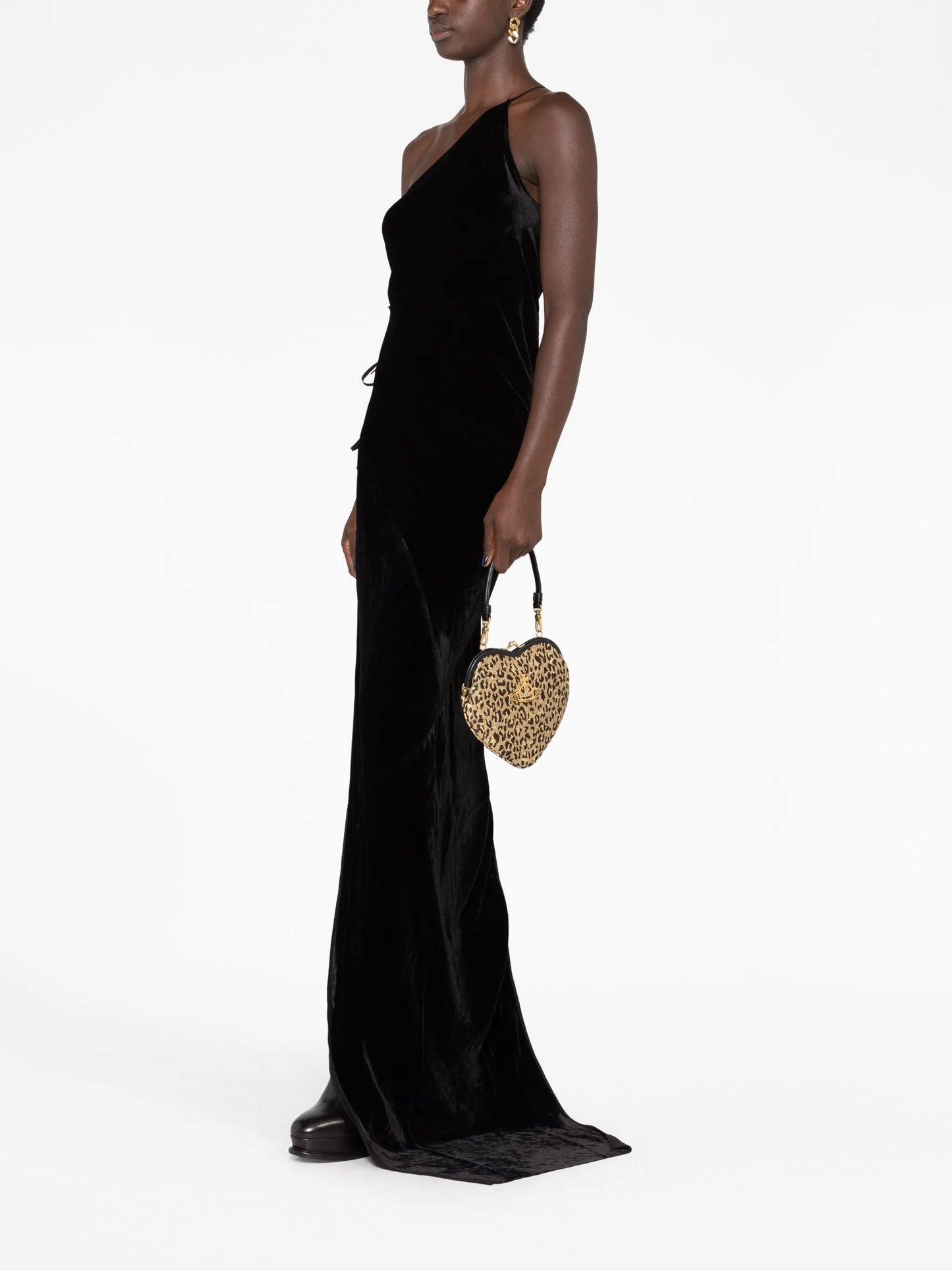 Belle leopard-print clutch bag