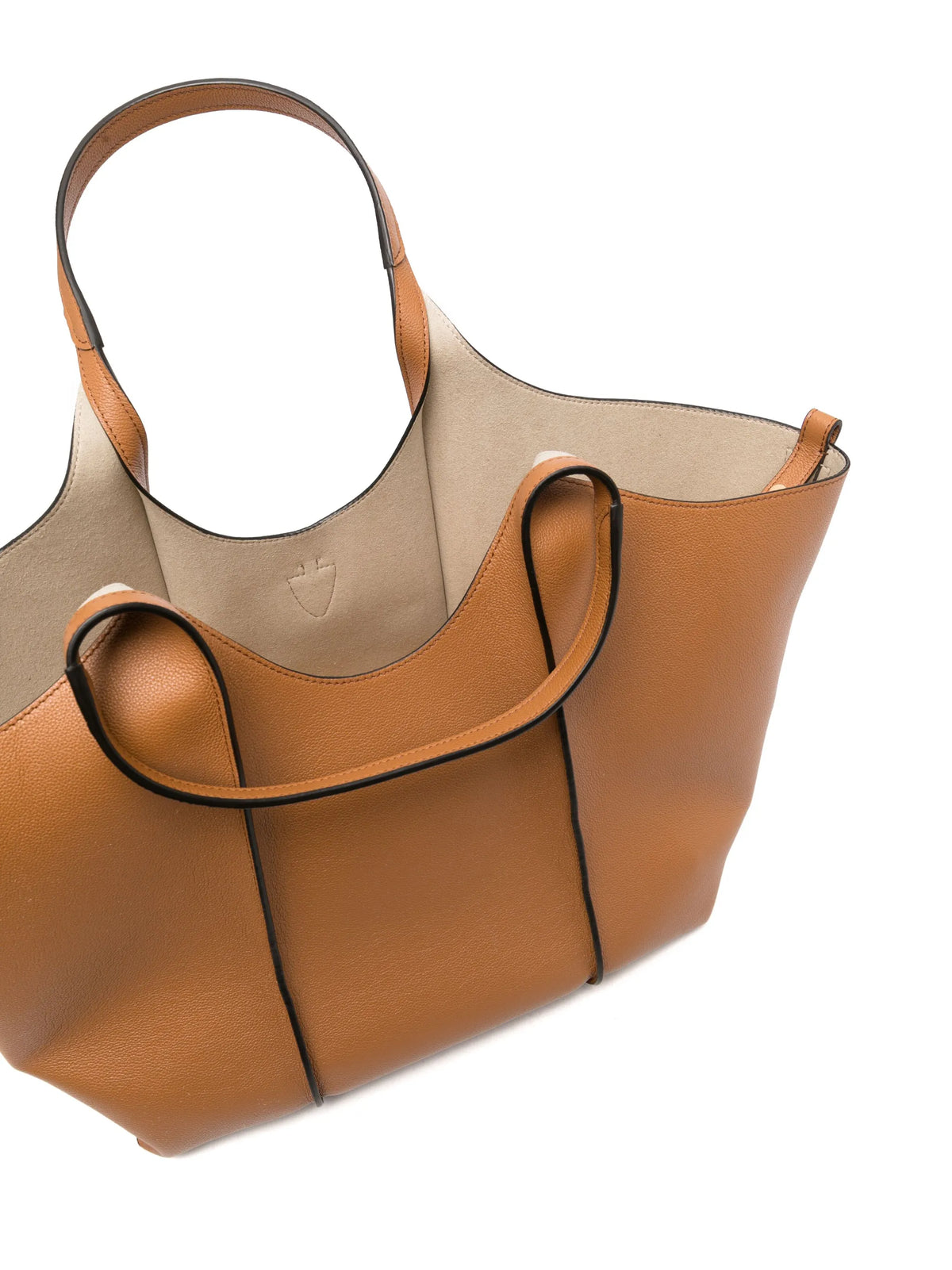 T Timeless shopping bag in leather medium