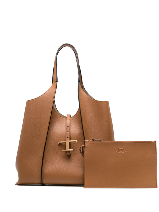 medium T Timeless leather tote bag