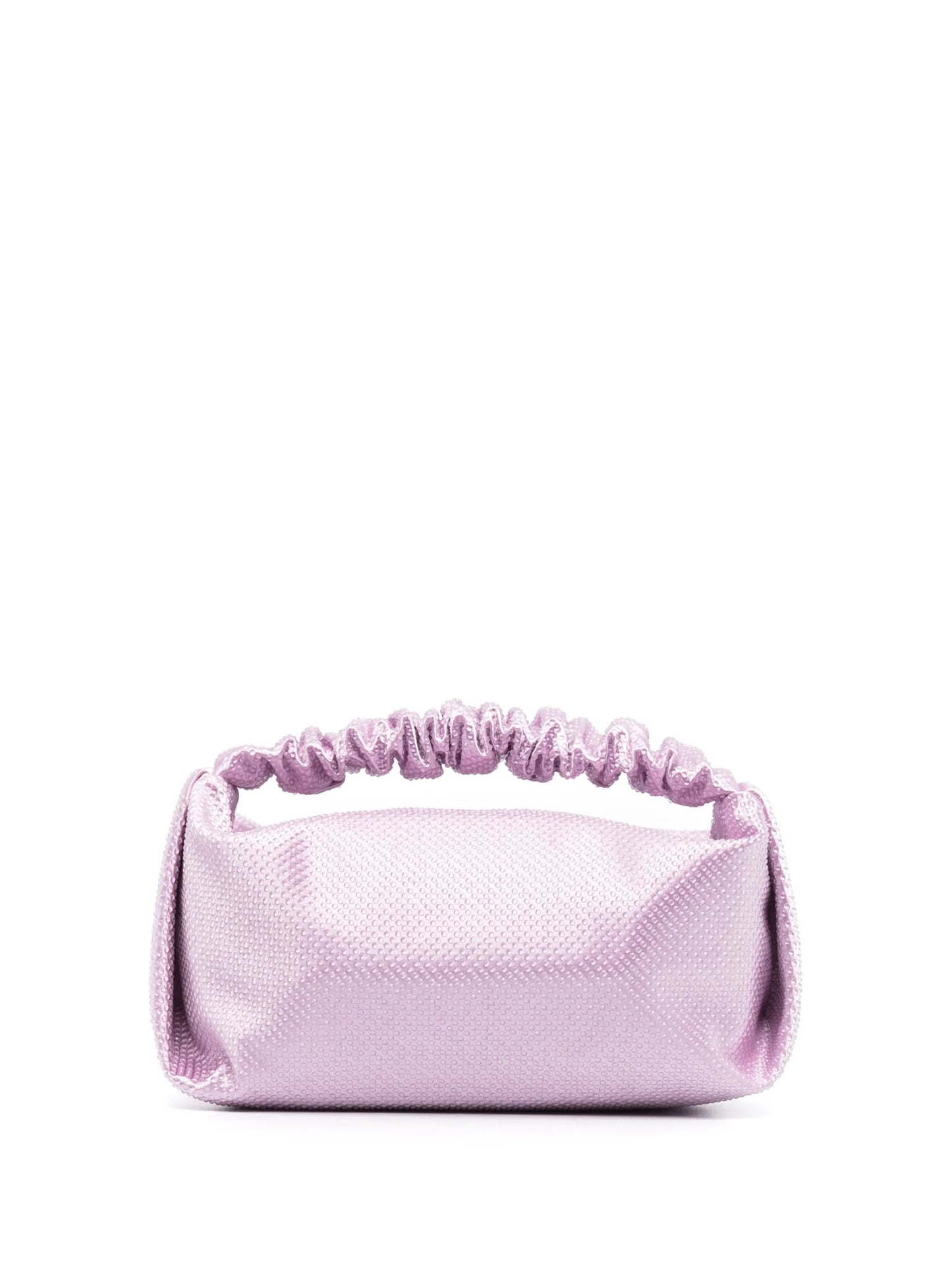 Scrunchie crystal-embellished mini bag