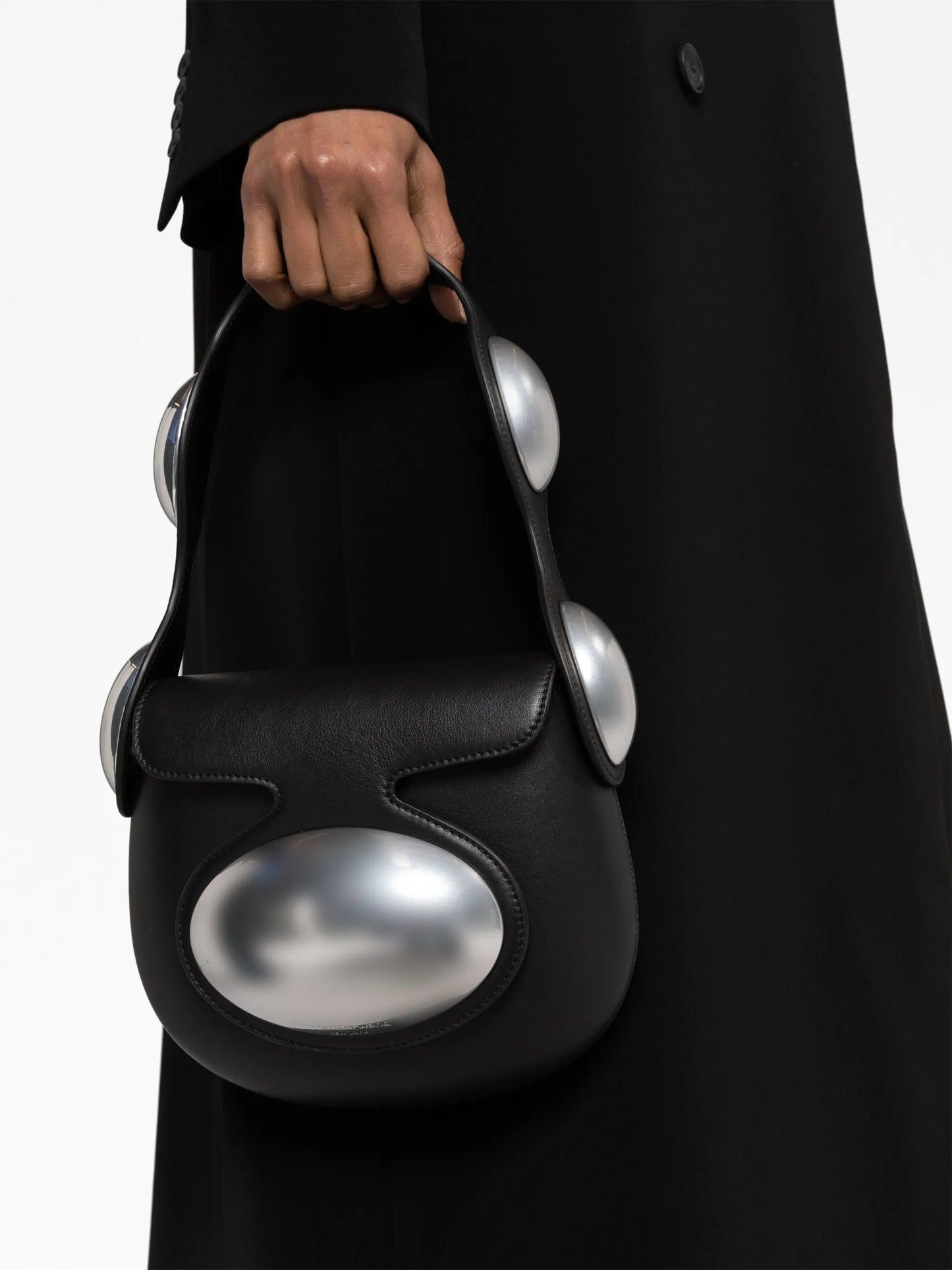 small Dome leather shoulder bag