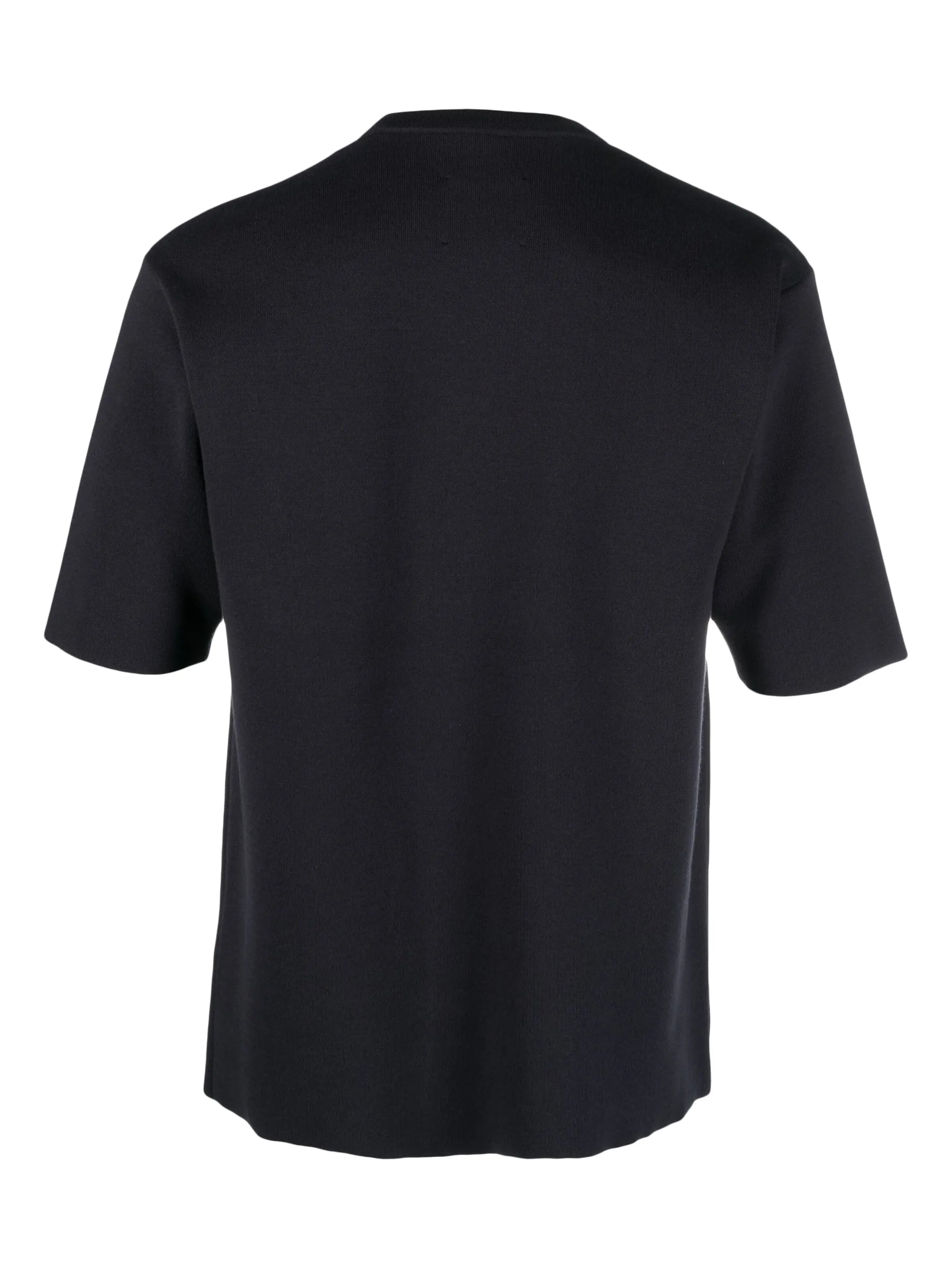 knitted crew-neck T-shirt