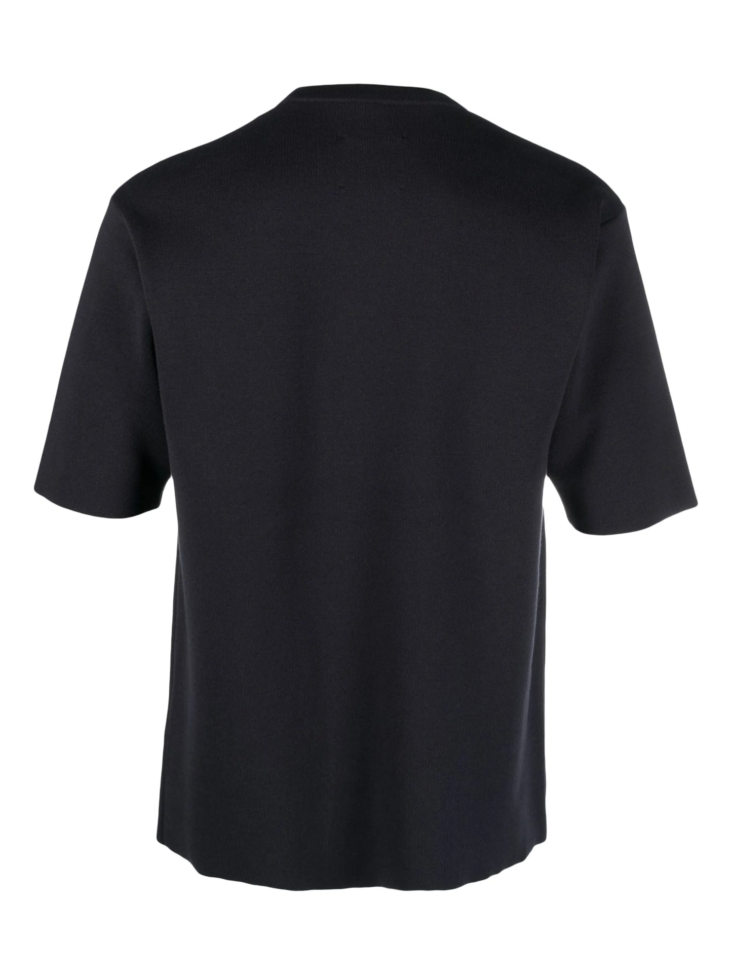 knitted crew-neck T-shirt