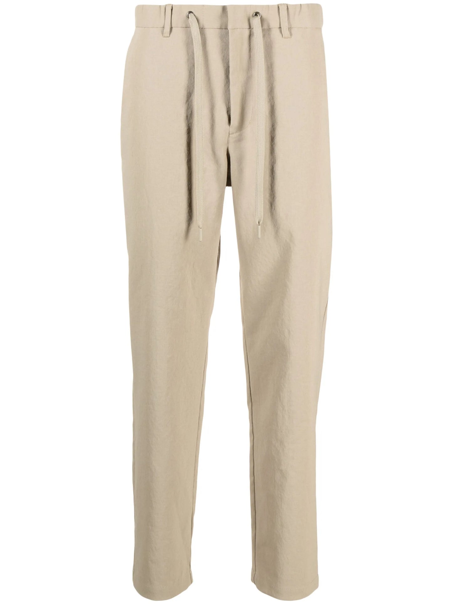 tapered-leg tailored trousers