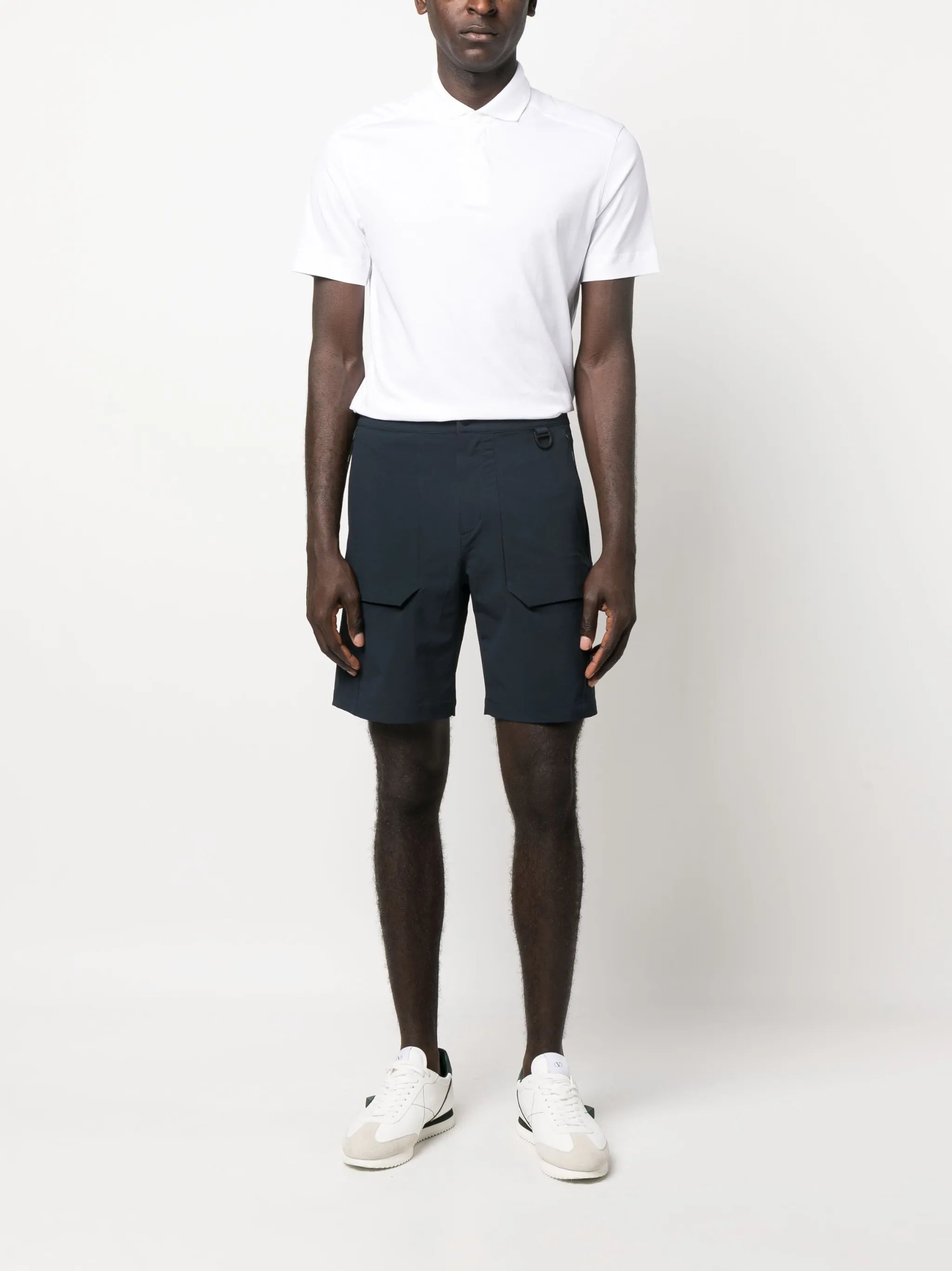 above-knee bermuda shorts