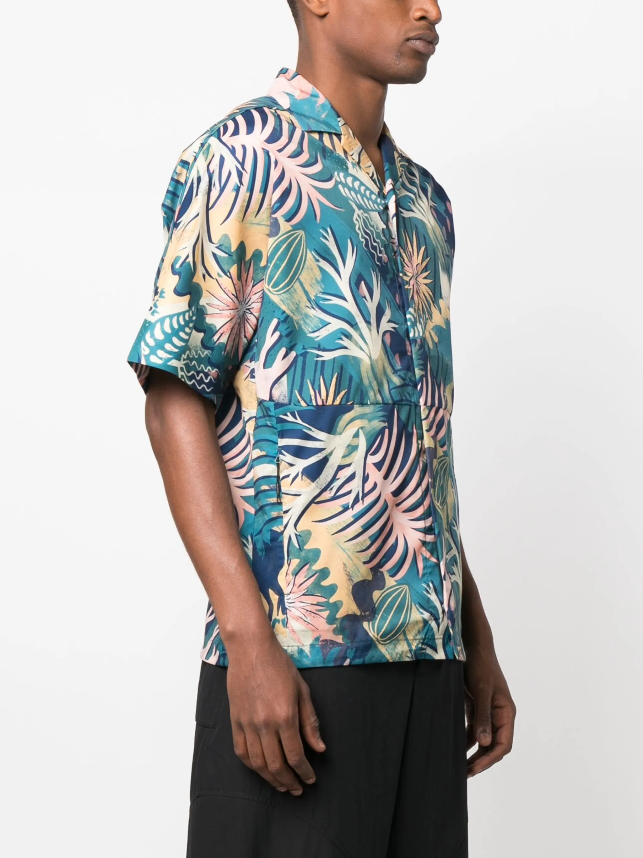 graphic-print quick-dry shirt