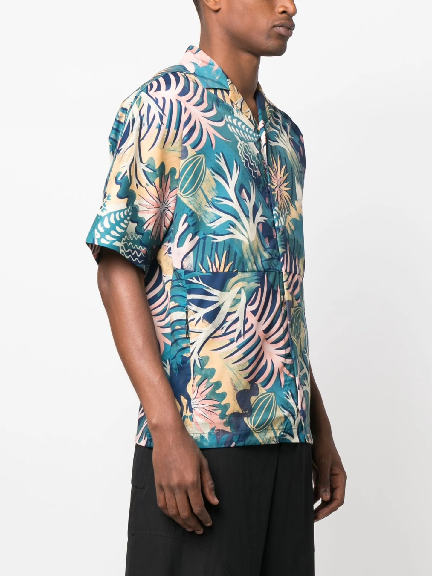 graphic-print quick-dry shirt