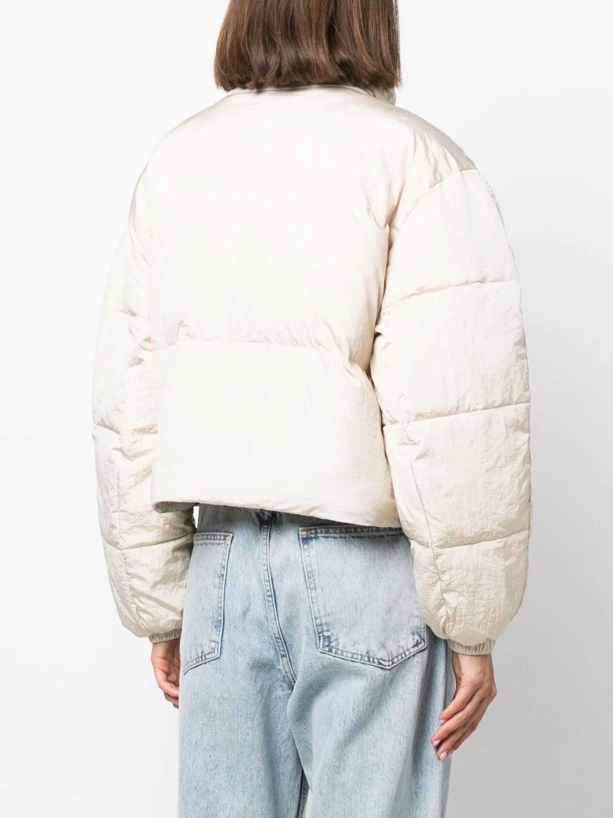 logo-patch puffer jacket