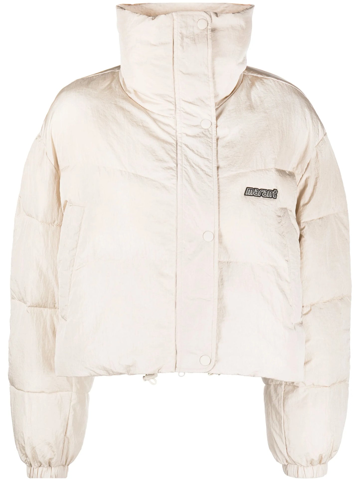 logo-patch puffer jacket