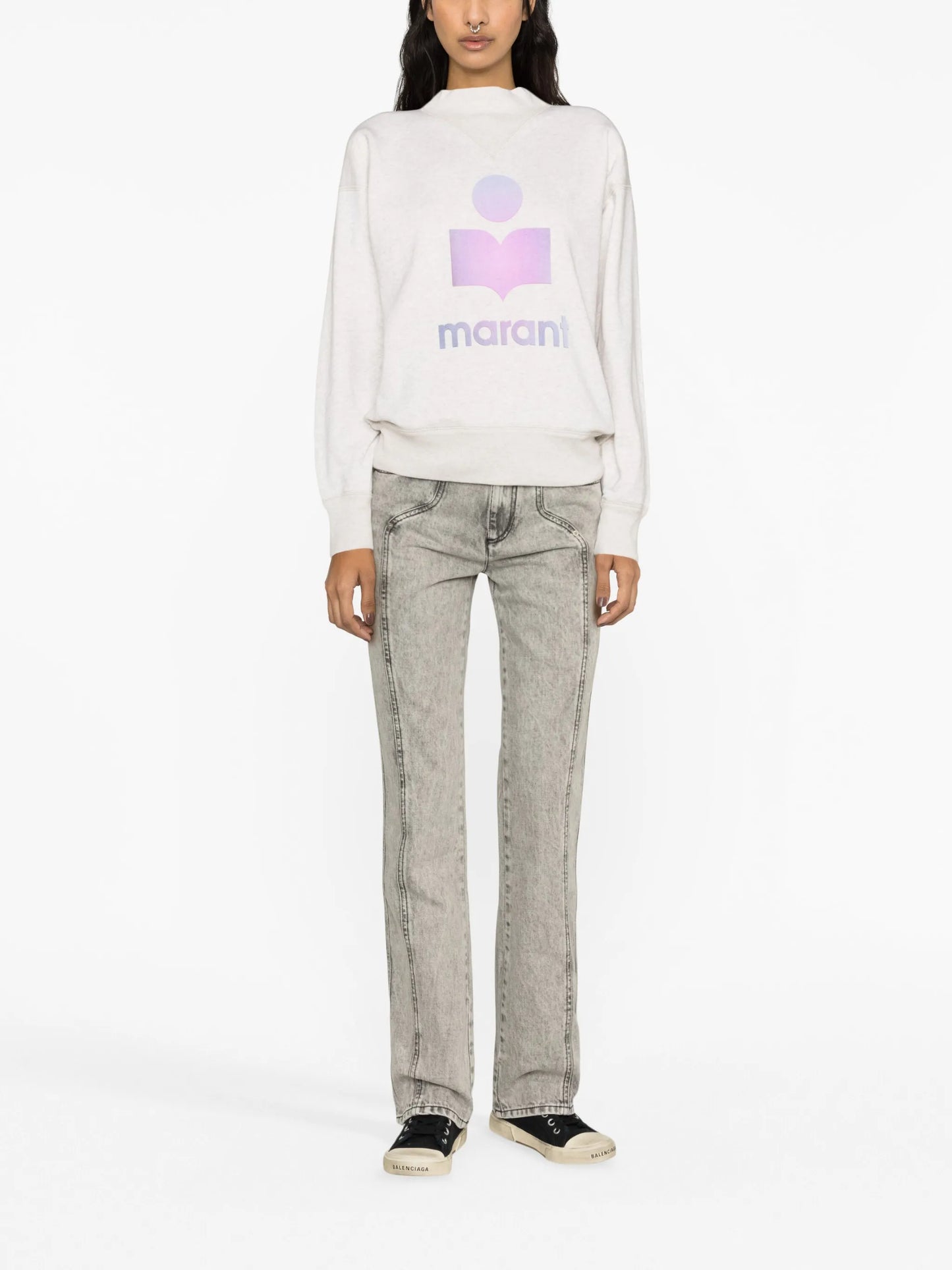 Mobyli cotton-blend sweatshirt