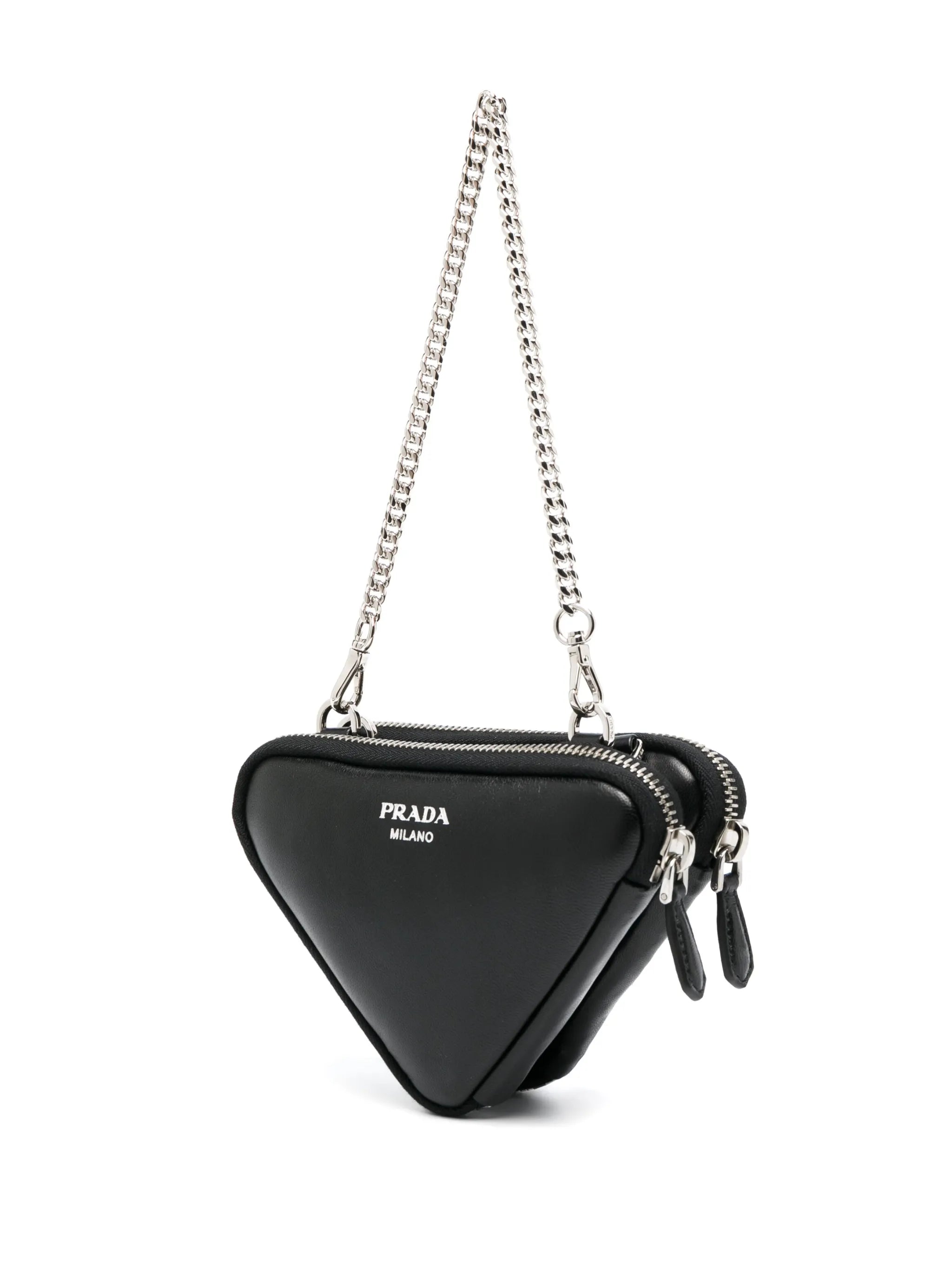 nappa triangle mini bag