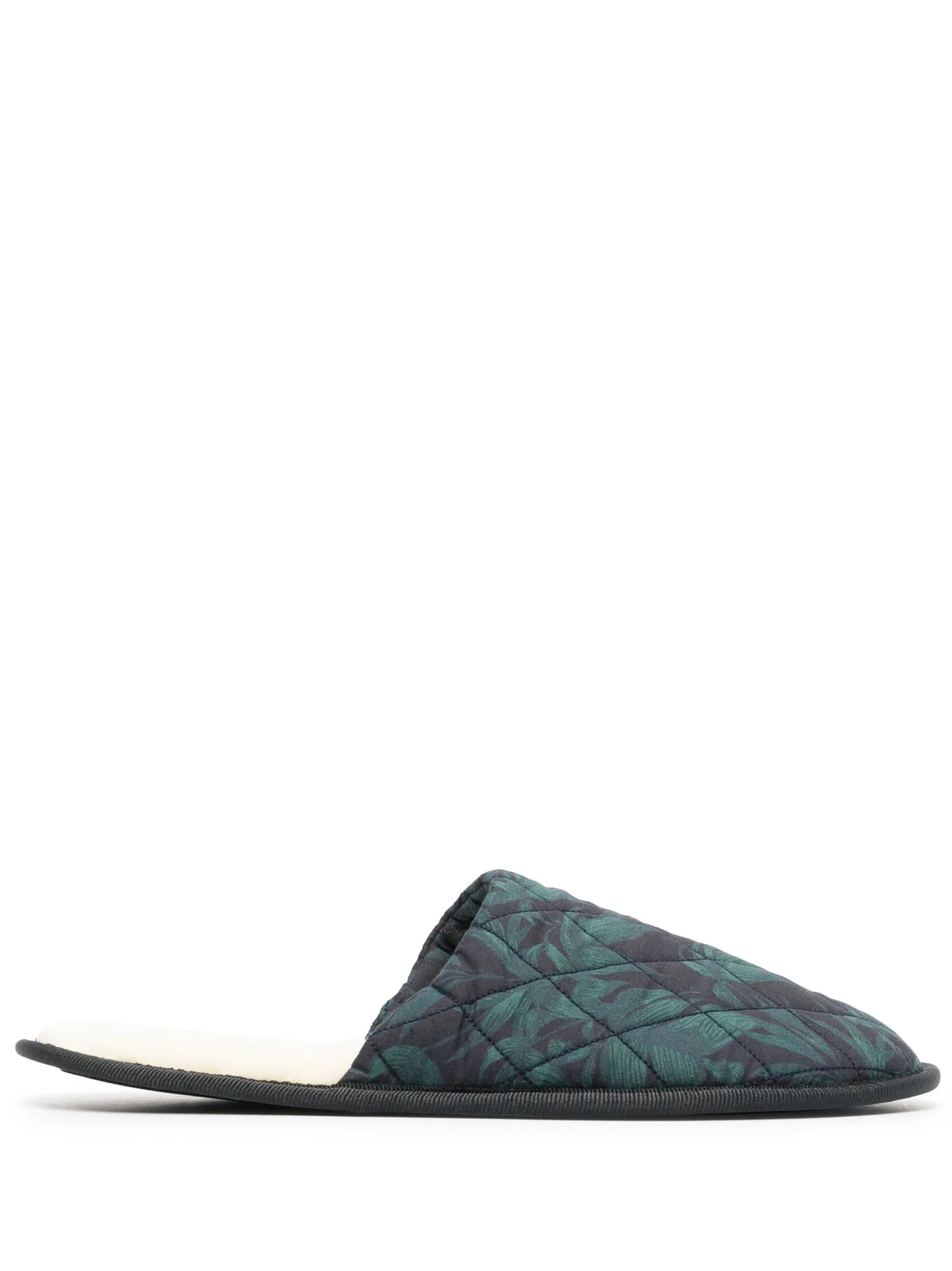 Byron-print quilted slippers