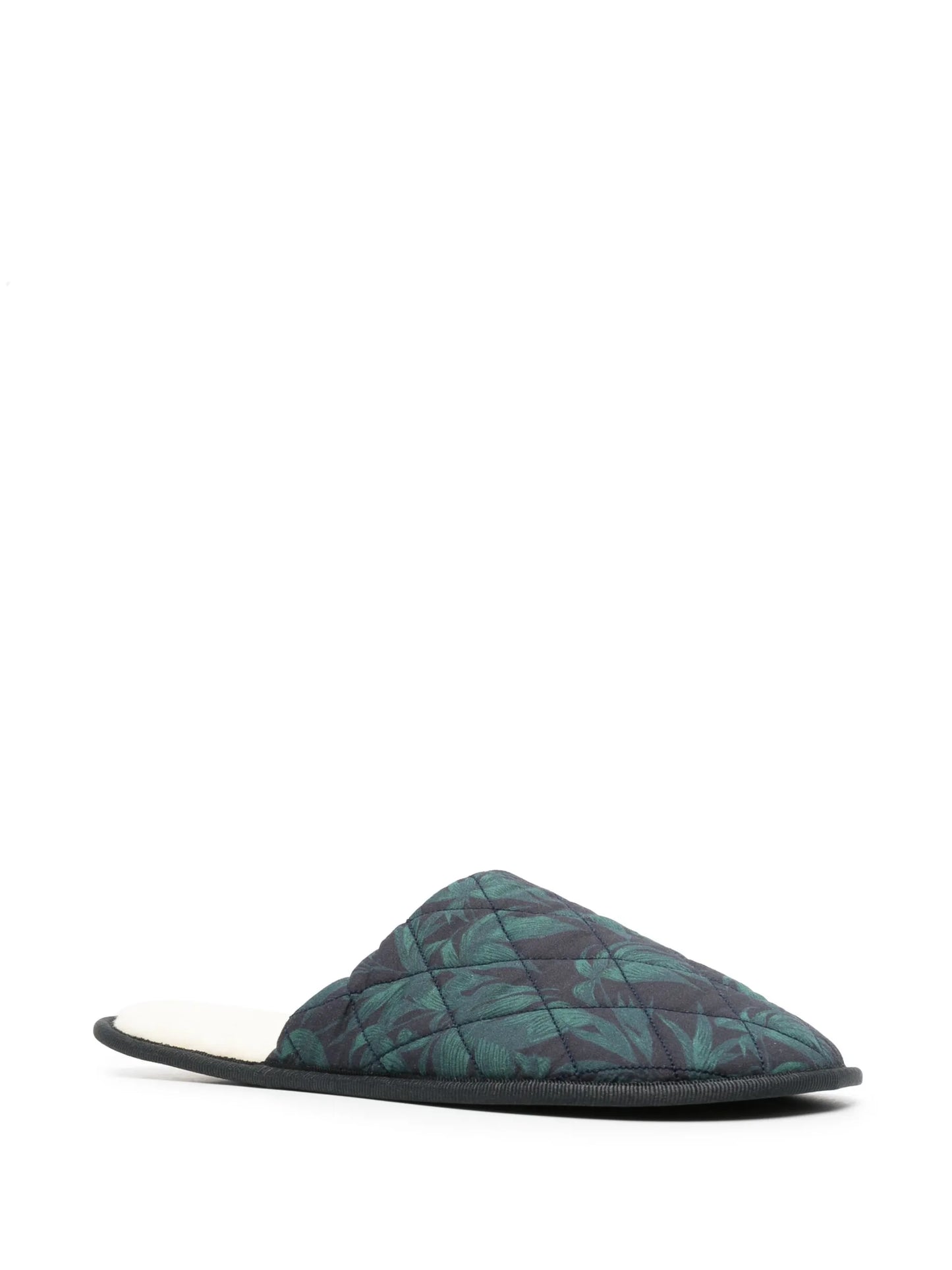 Byron-print quilted slippers