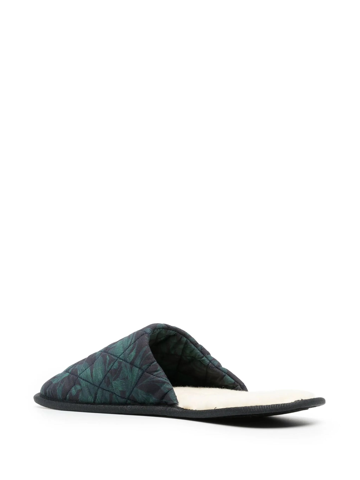 Byron-print quilted slippers