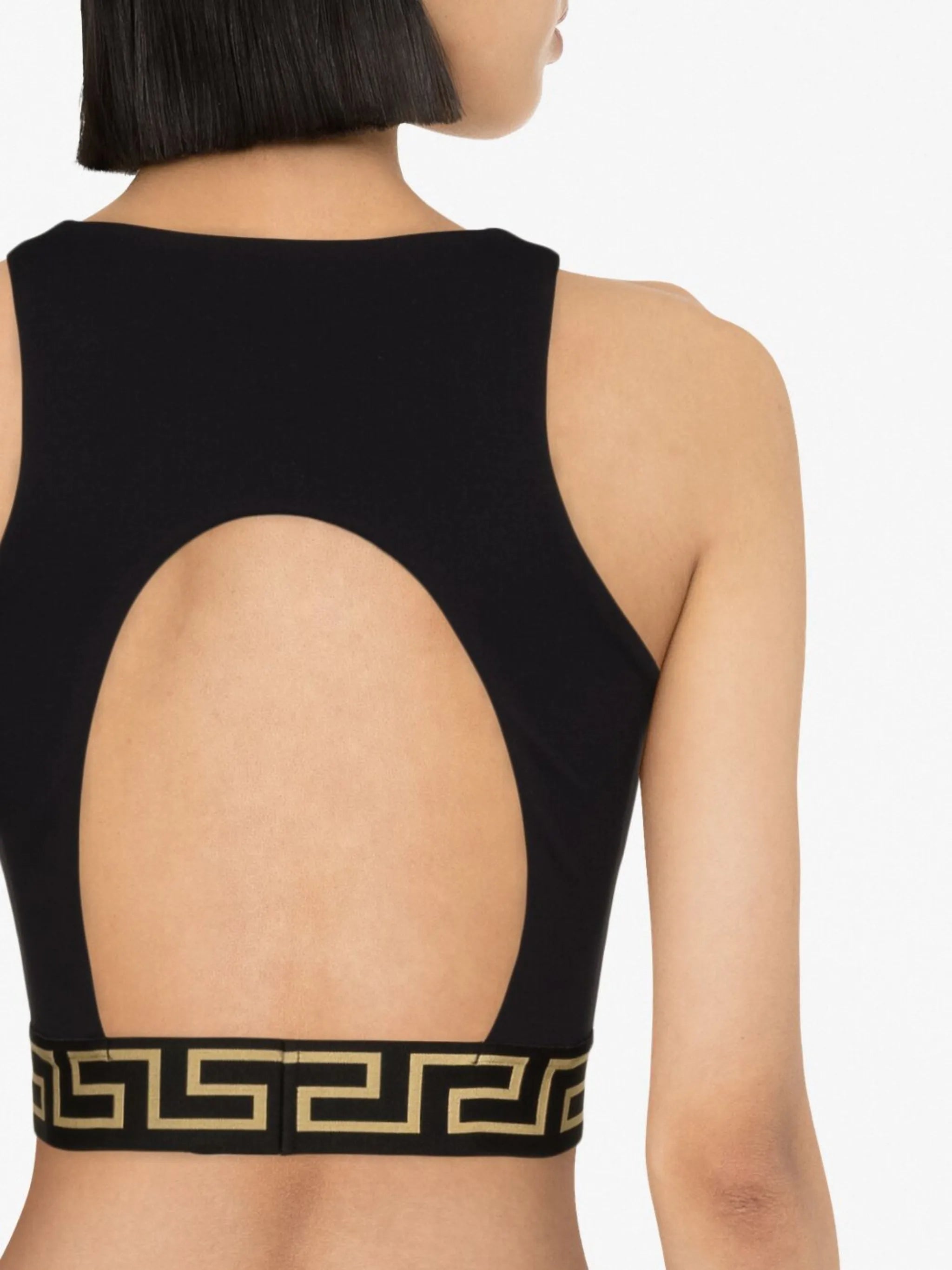 La Greca cut-out sports bra