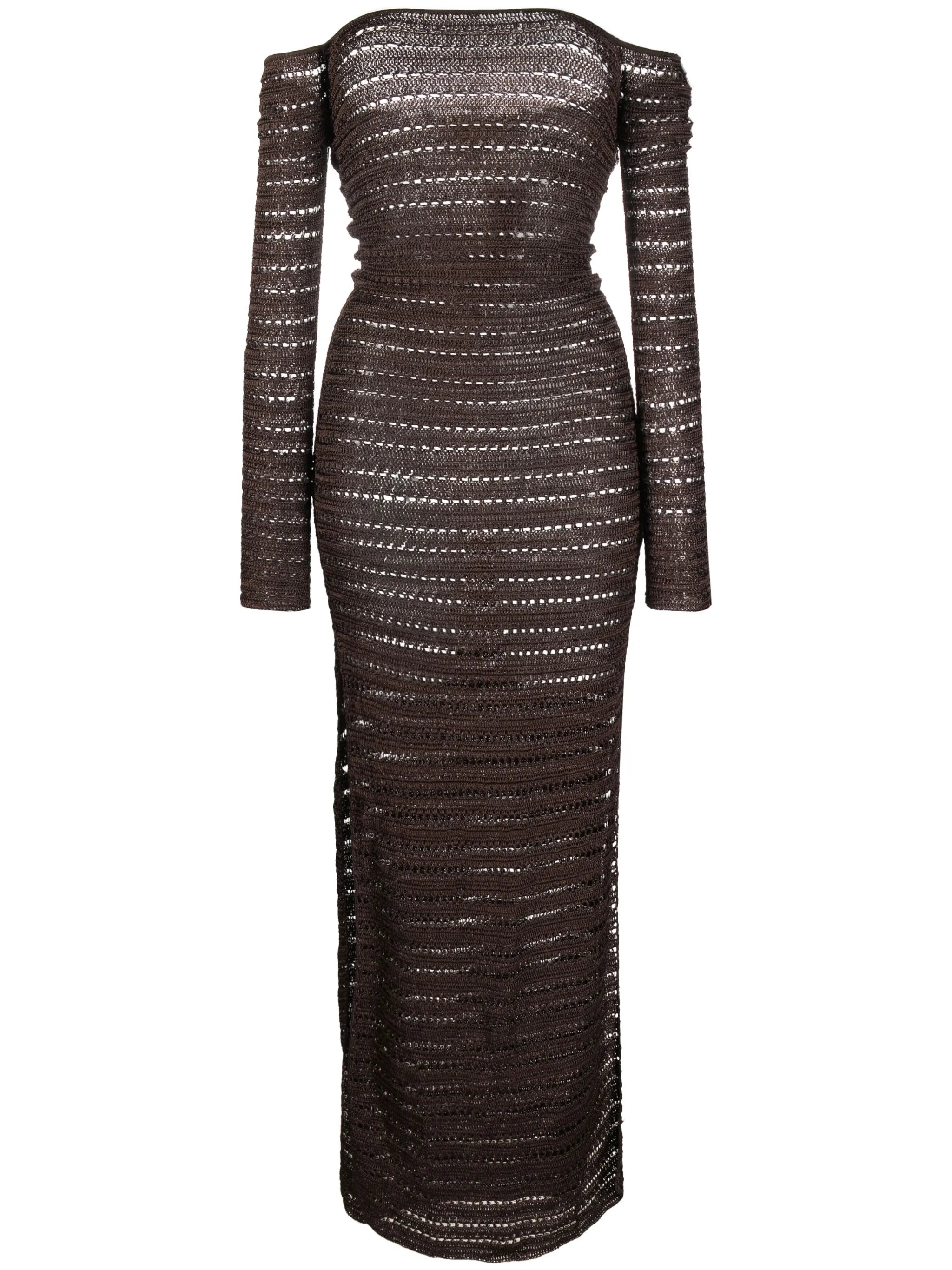 Montro open-knit maxi dress