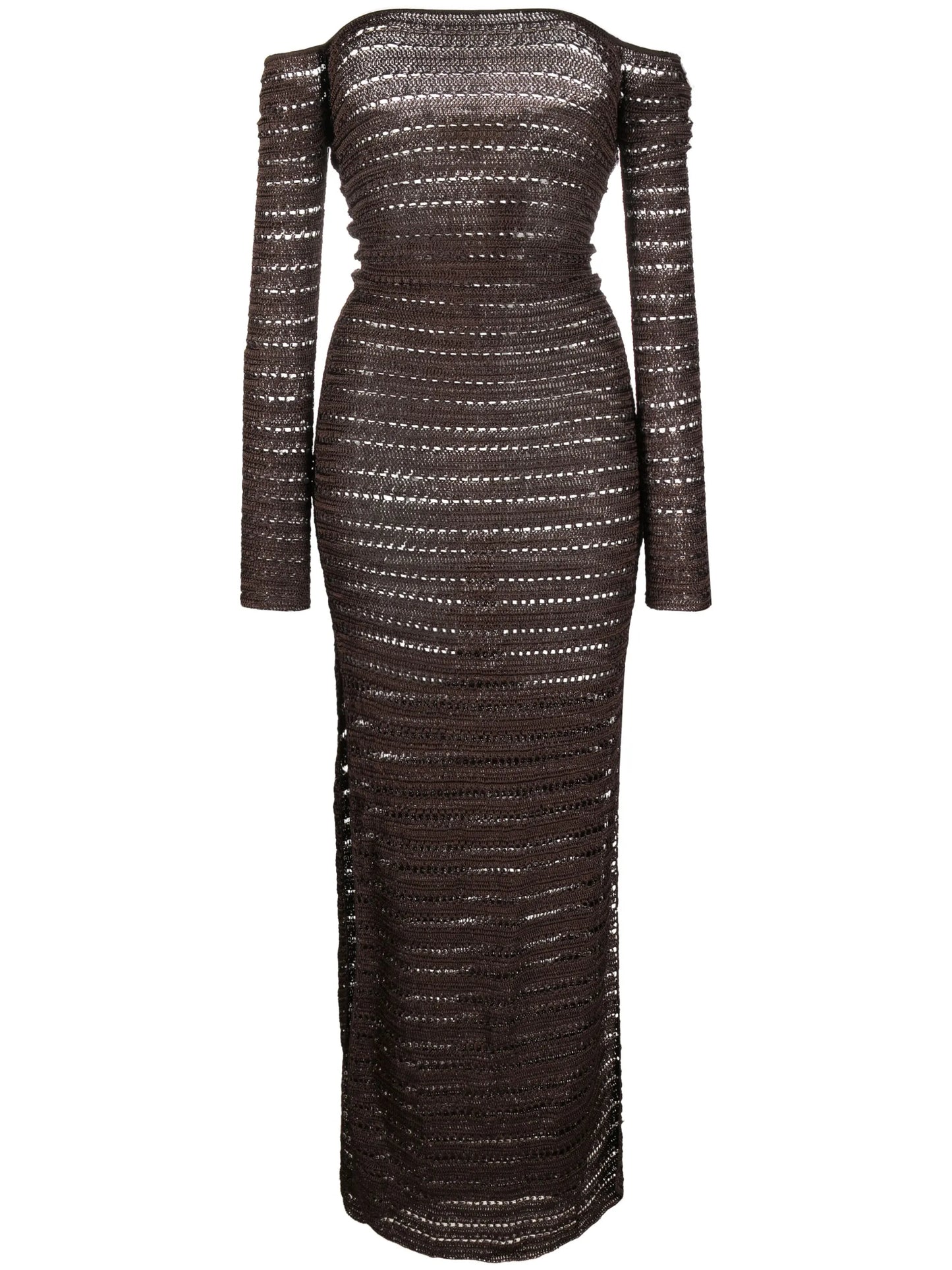 Montro open-knit maxi dress
