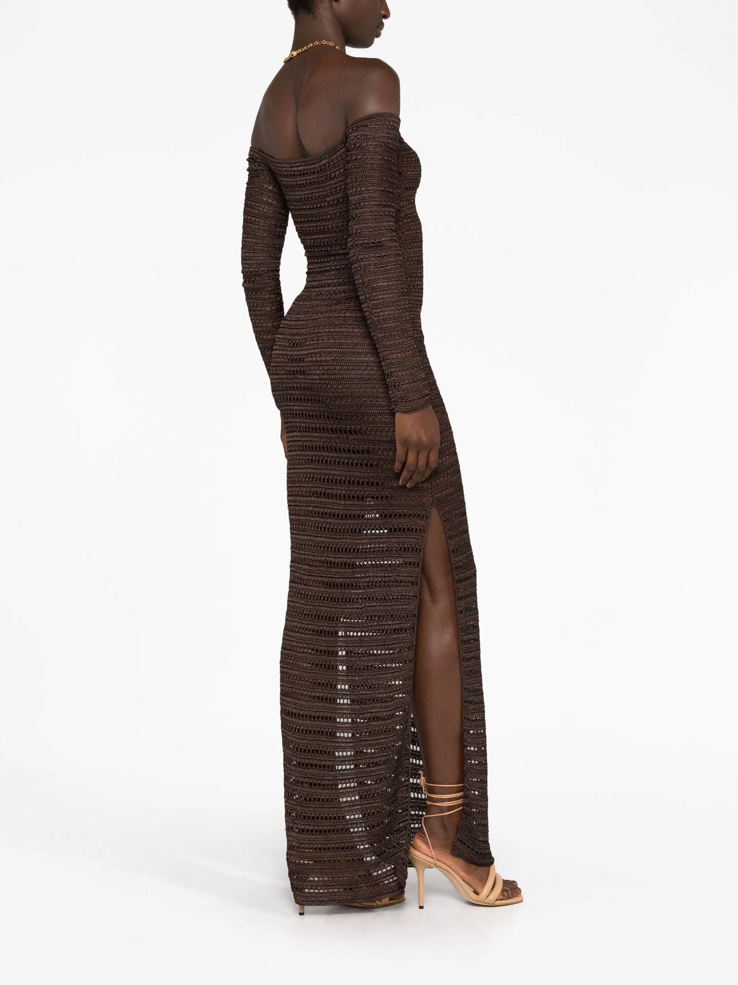 Montro open-knit maxi dress
