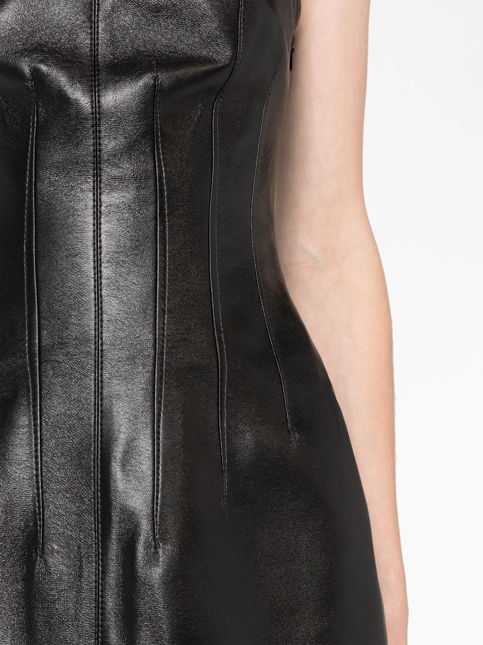 El Stitched strapless minidress
