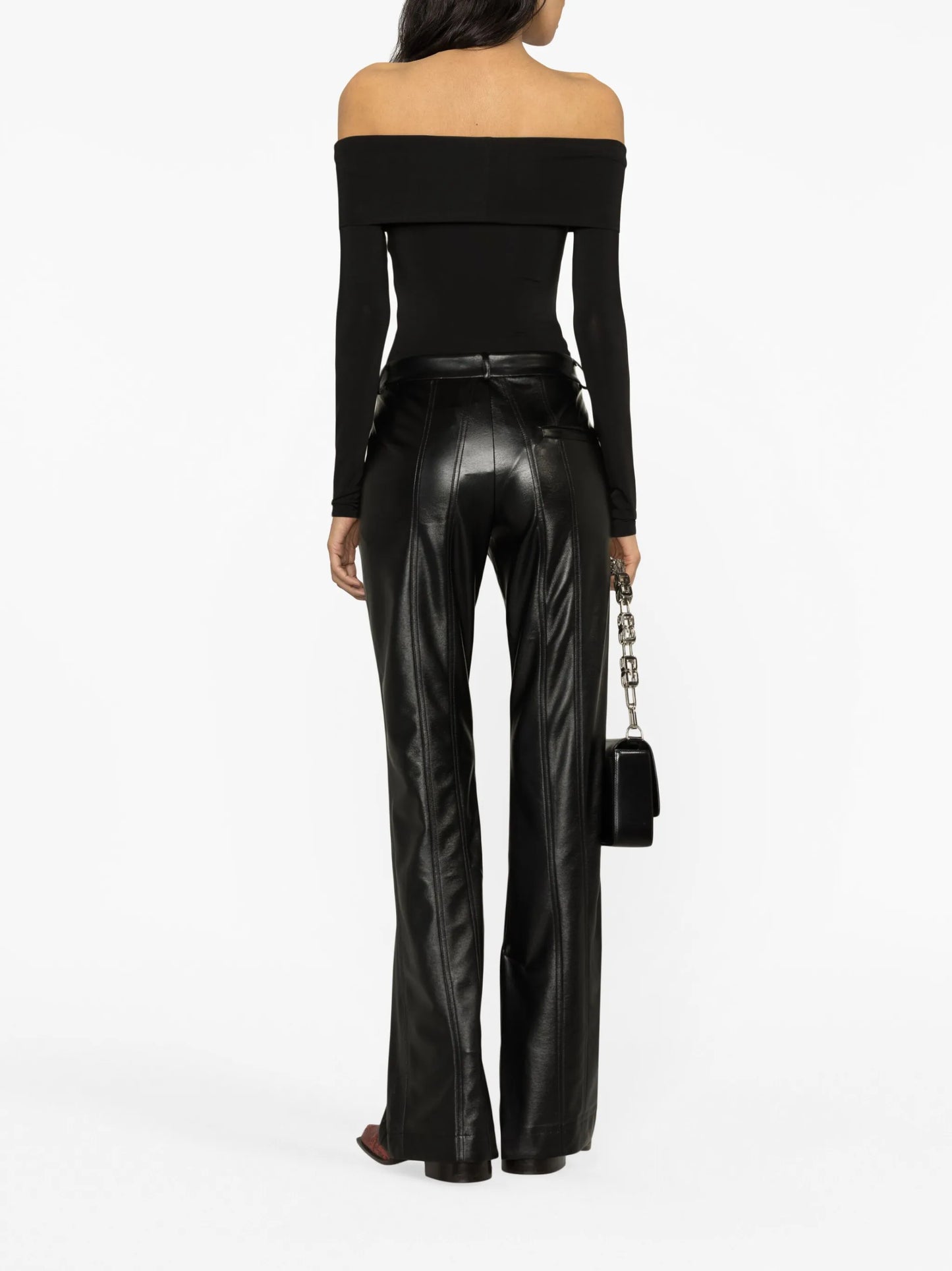 off-shoulder long-sleeve bodysuit