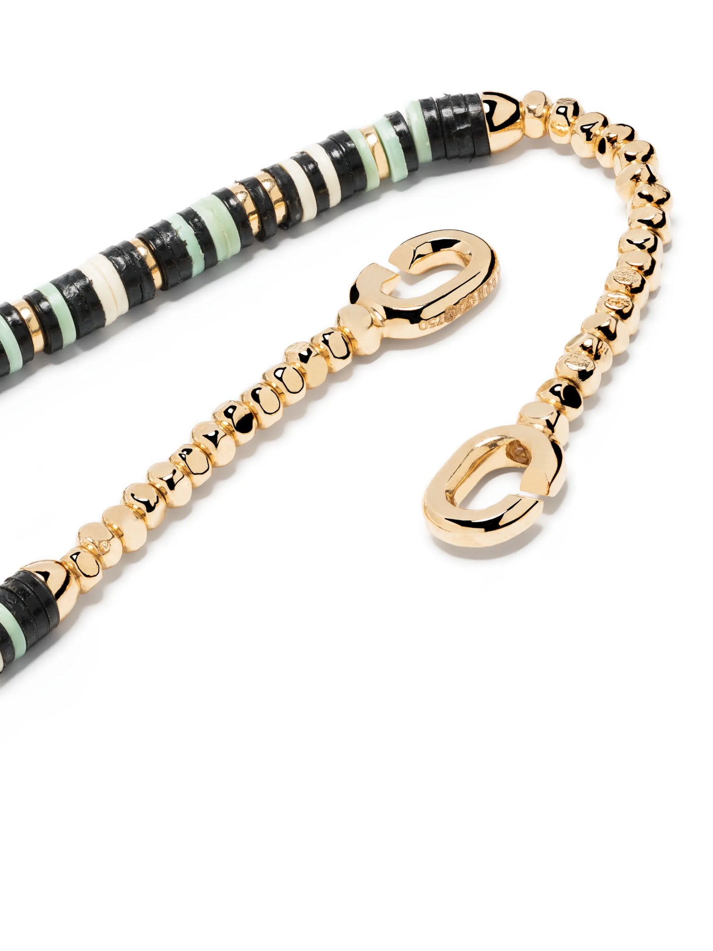 18kt yellow gold amazonite bead bracelet