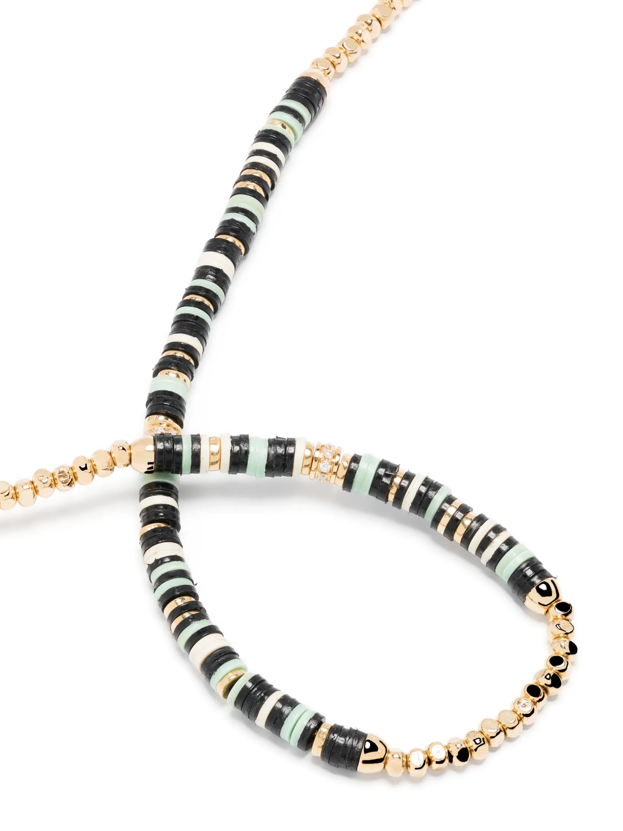 18kt yellow gold amazonite bead bracelet