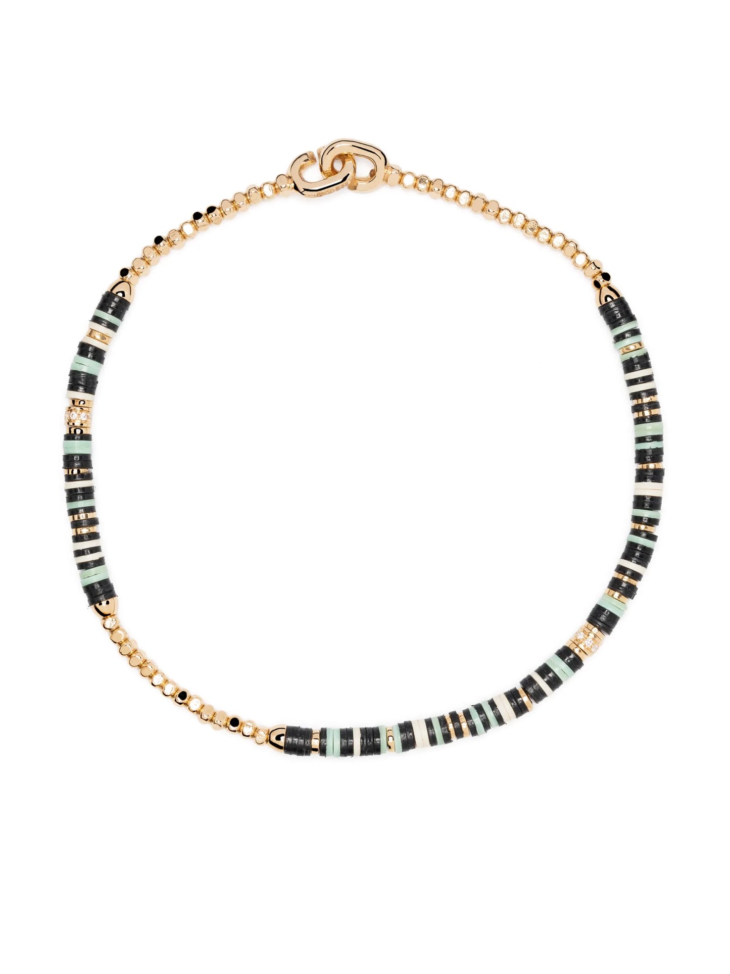 18kt yellow gold amazonite bead bracelet