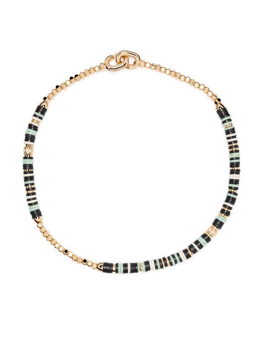 18kt yellow gold amazonite bead bracelet