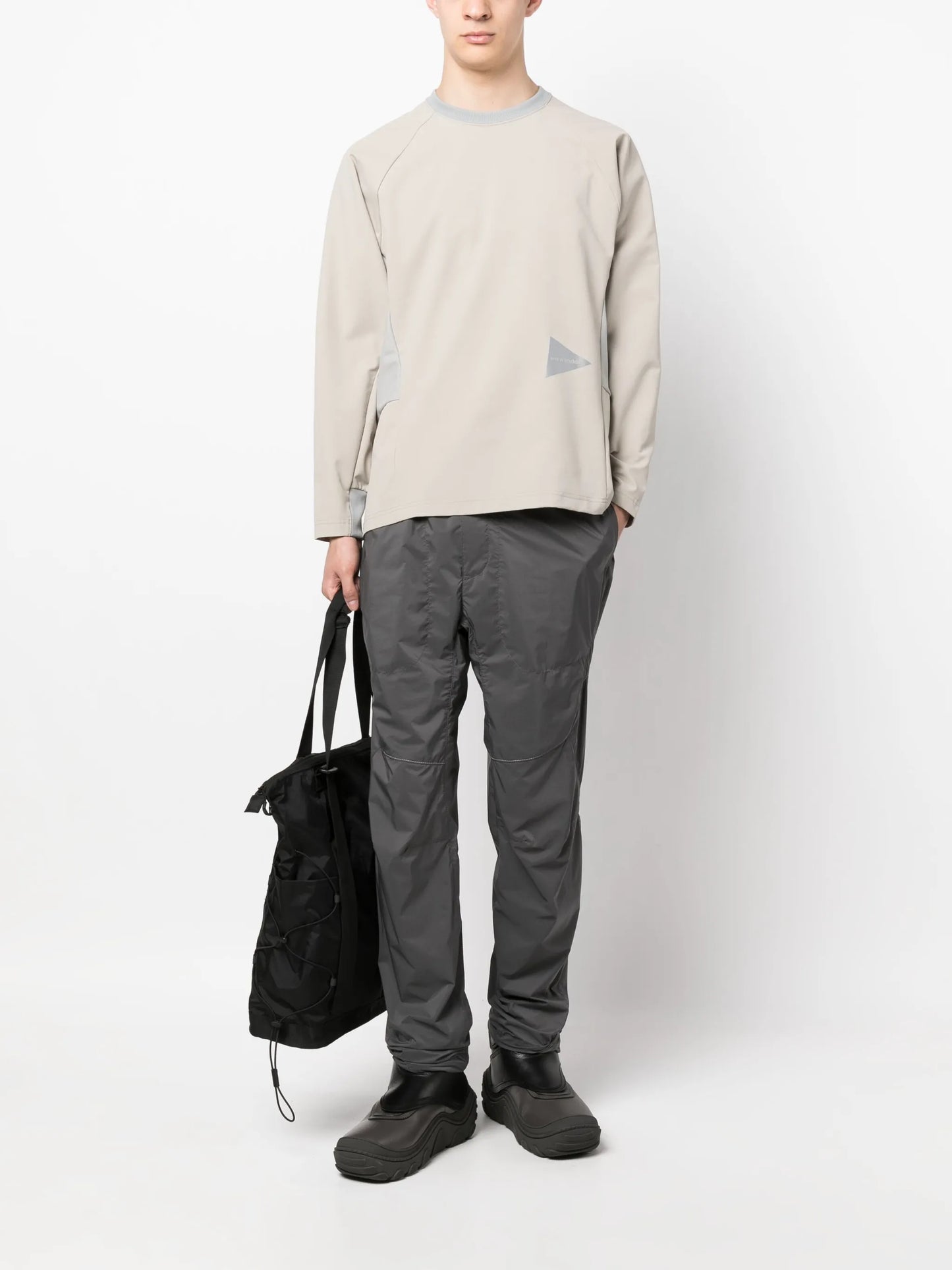 belted-waist trousers