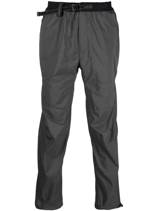 belted-waist trousers