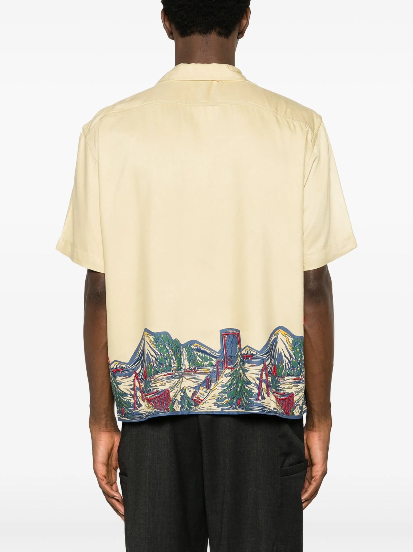 graphic-print short sleeve shirt