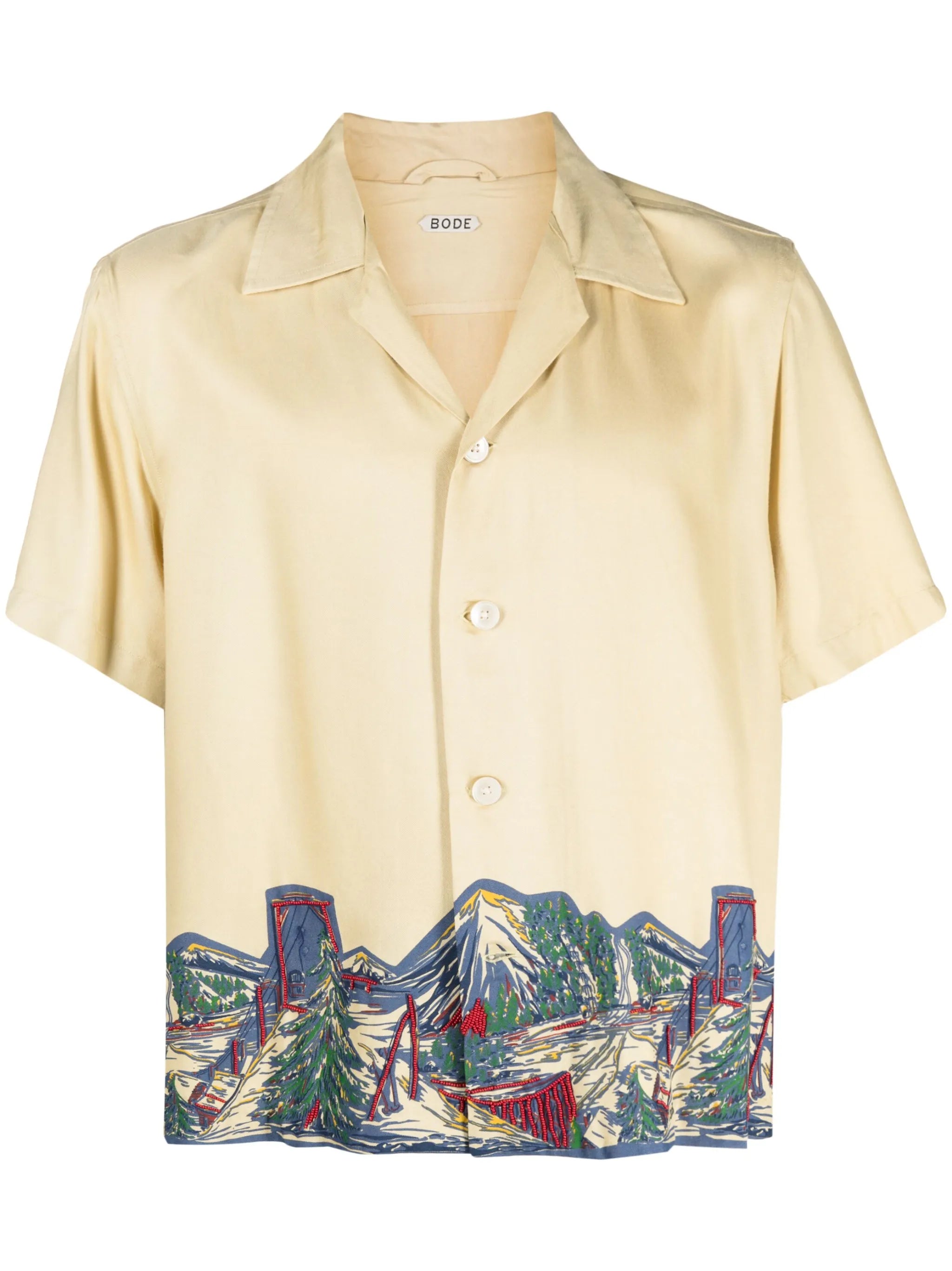 graphic-print short sleeve shirt