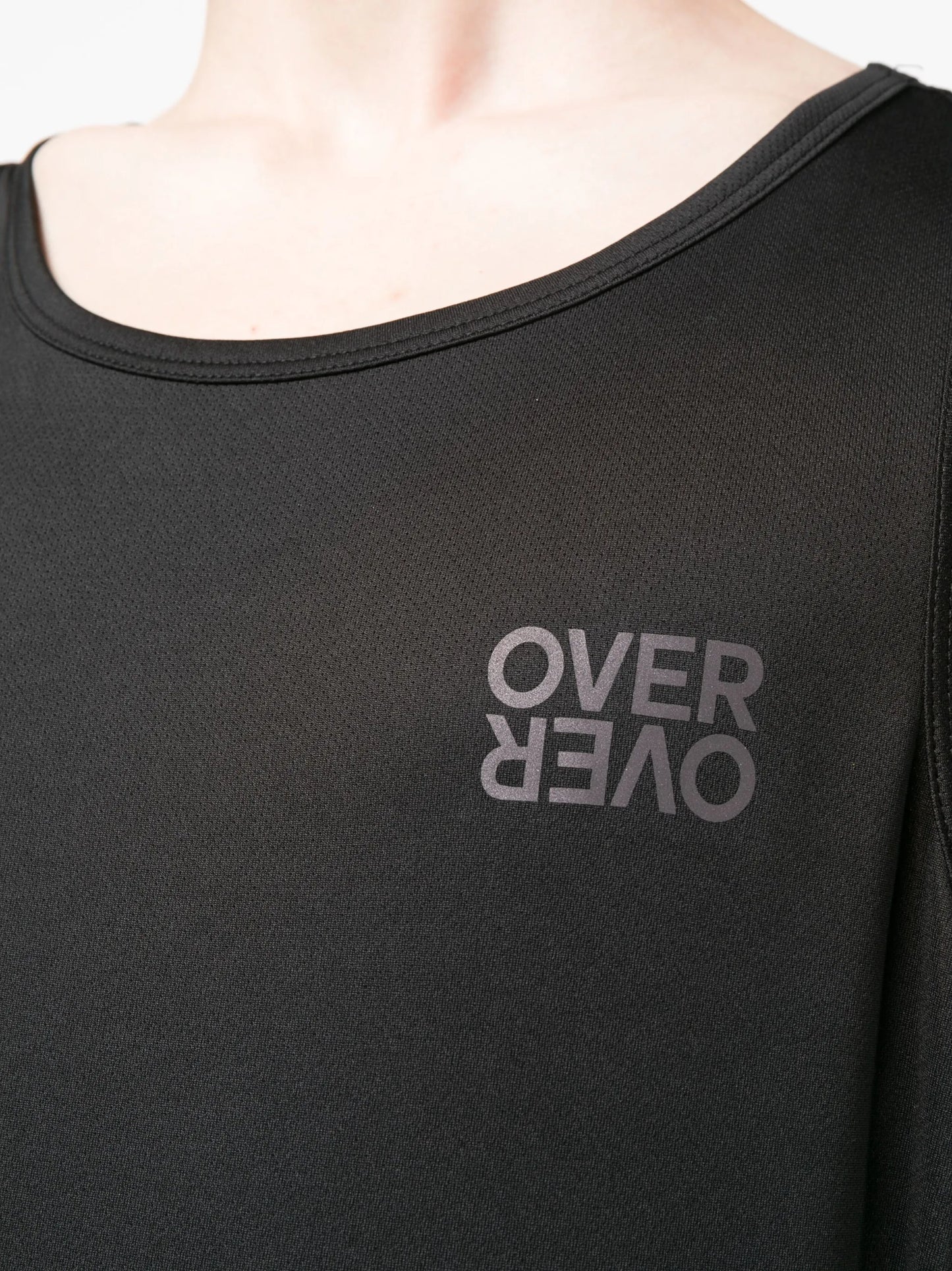 logo-print sports vest top