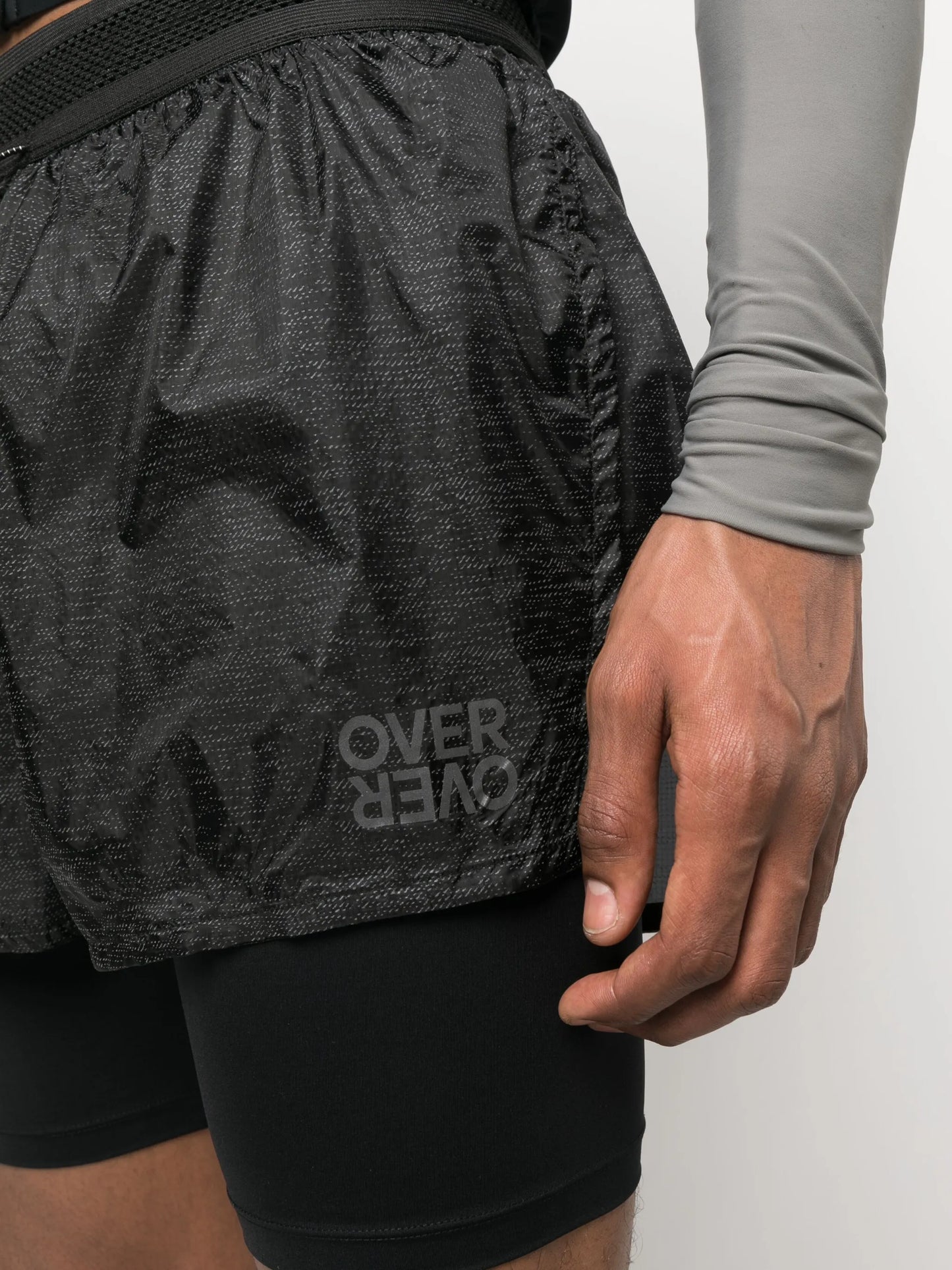 layered design training shorts