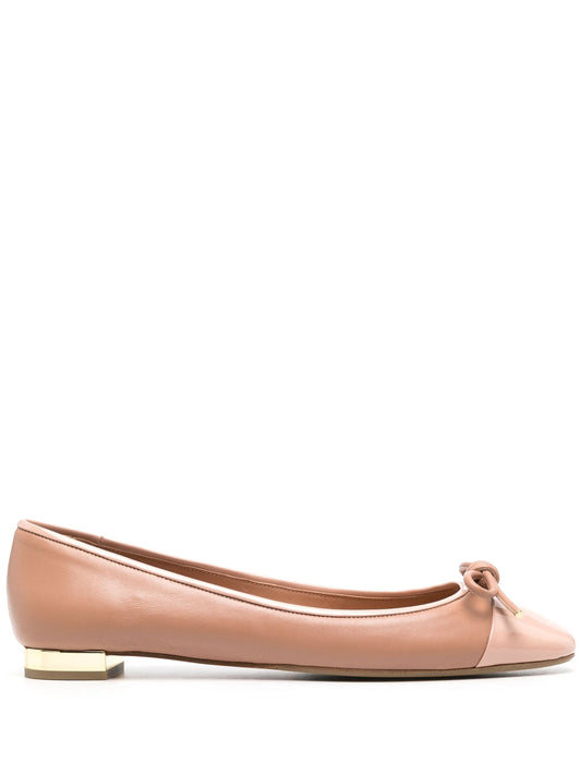 leather ballerina shoes