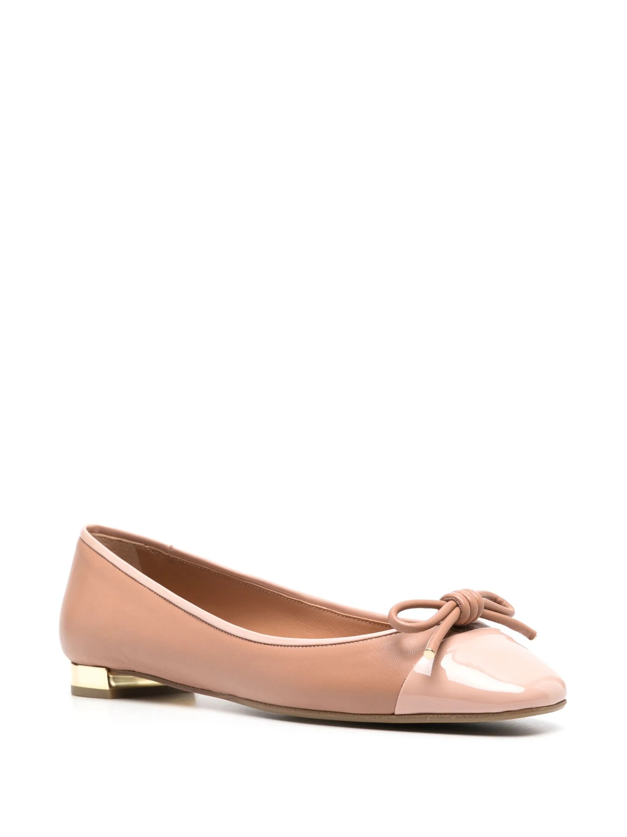 leather ballerina shoes