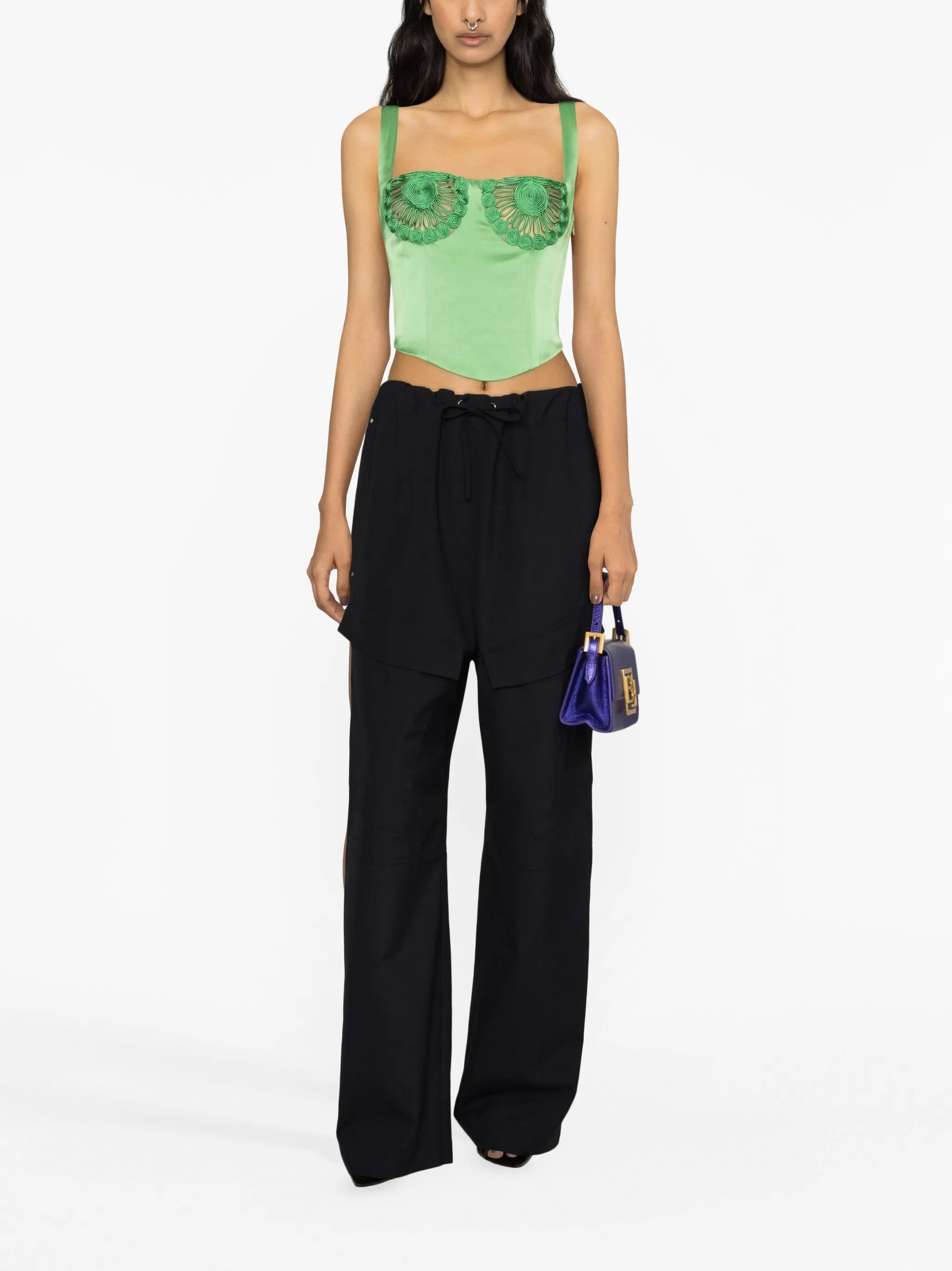 Herb wide-leg cargo trousers