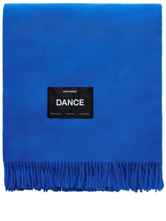 logo-patch virgin wool blanket