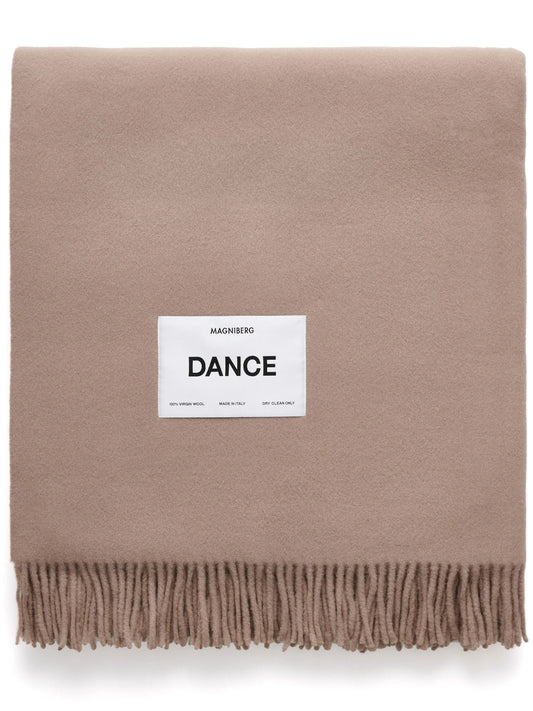 logo-patch virgin wool blanket