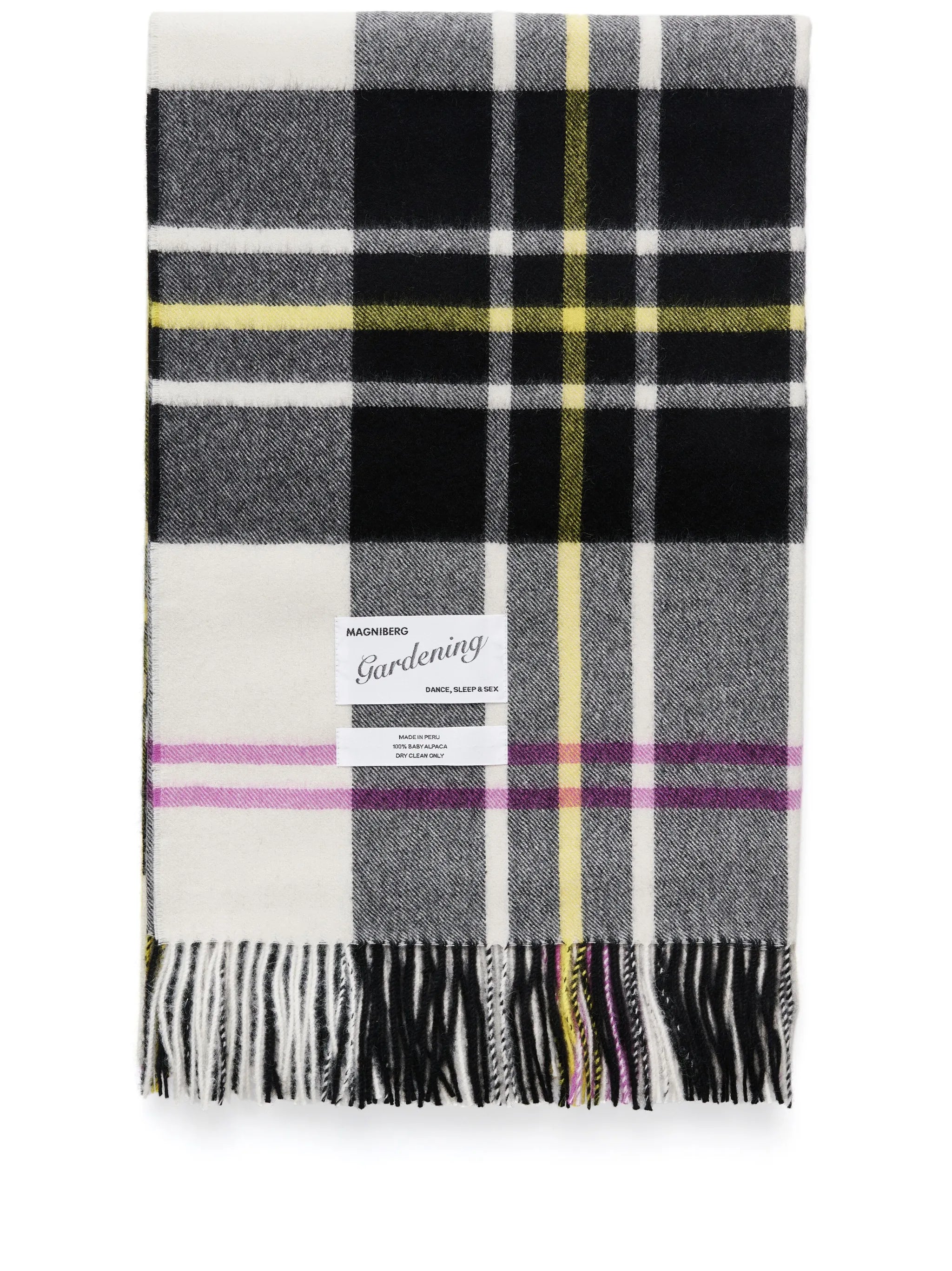 check-pattern alpaca blanket