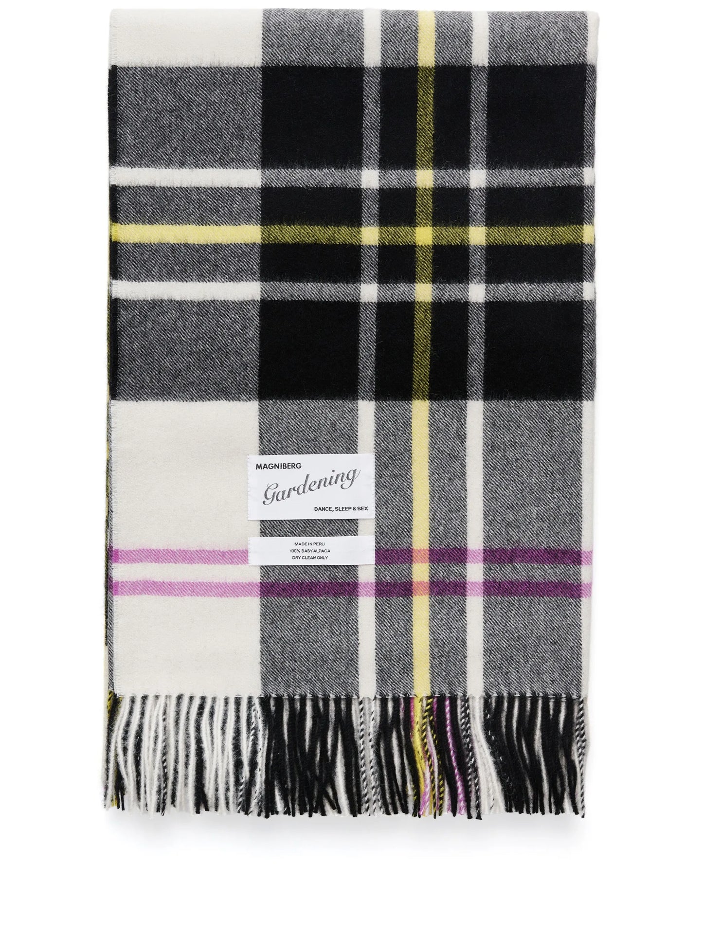 check-pattern alpaca blanket