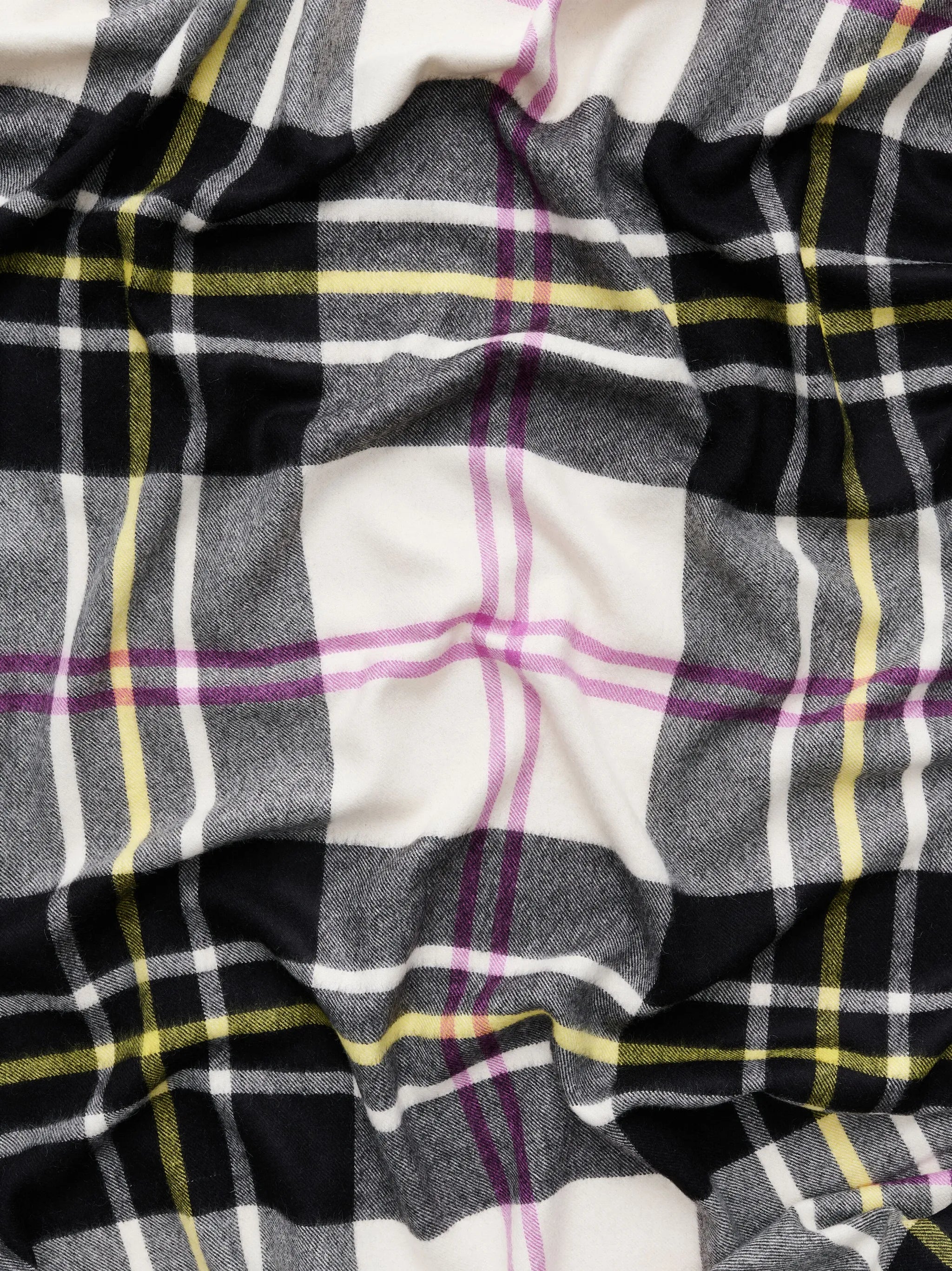 check-pattern alpaca blanket