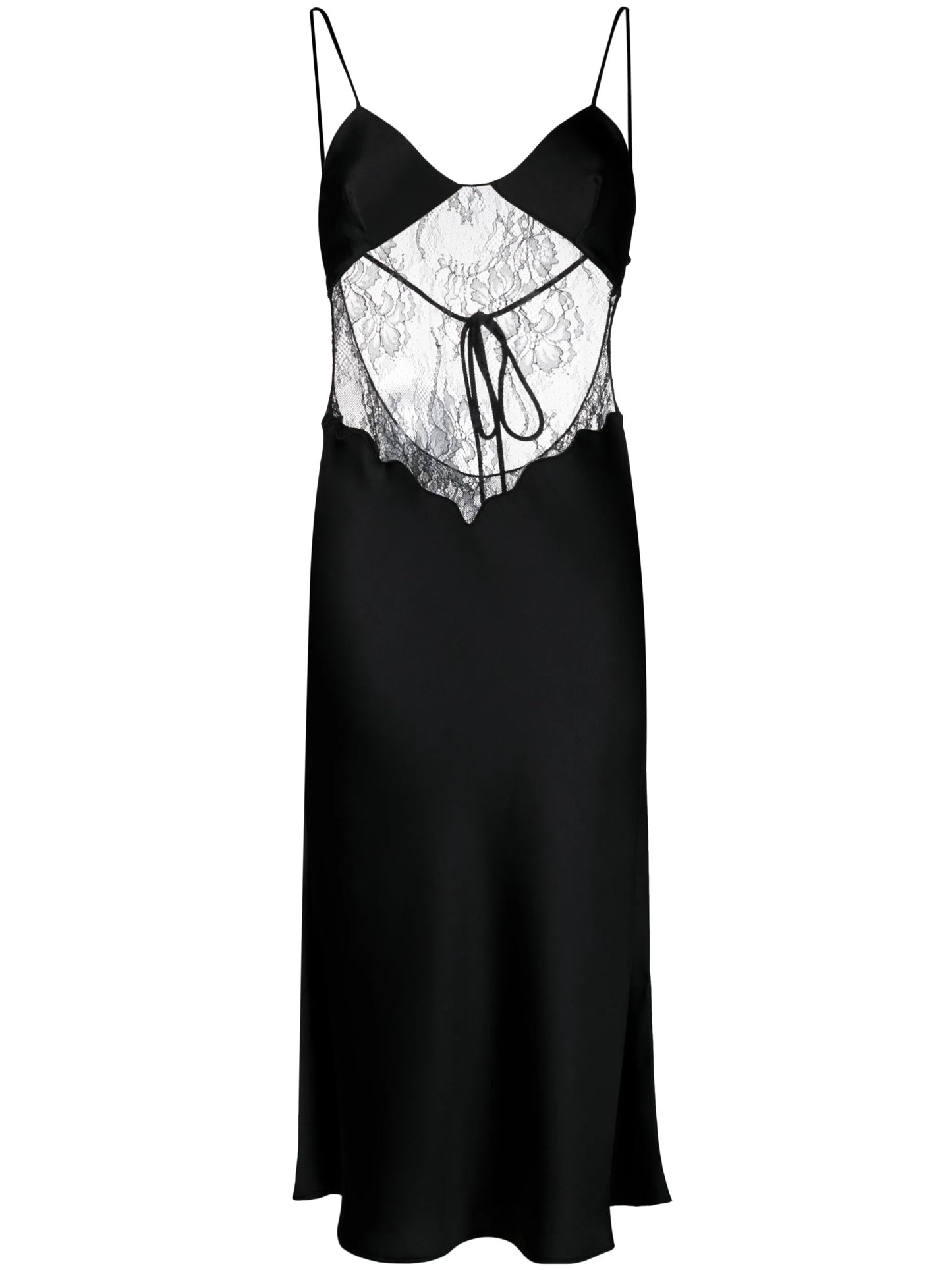 Jessica floral-lace midi slip dress