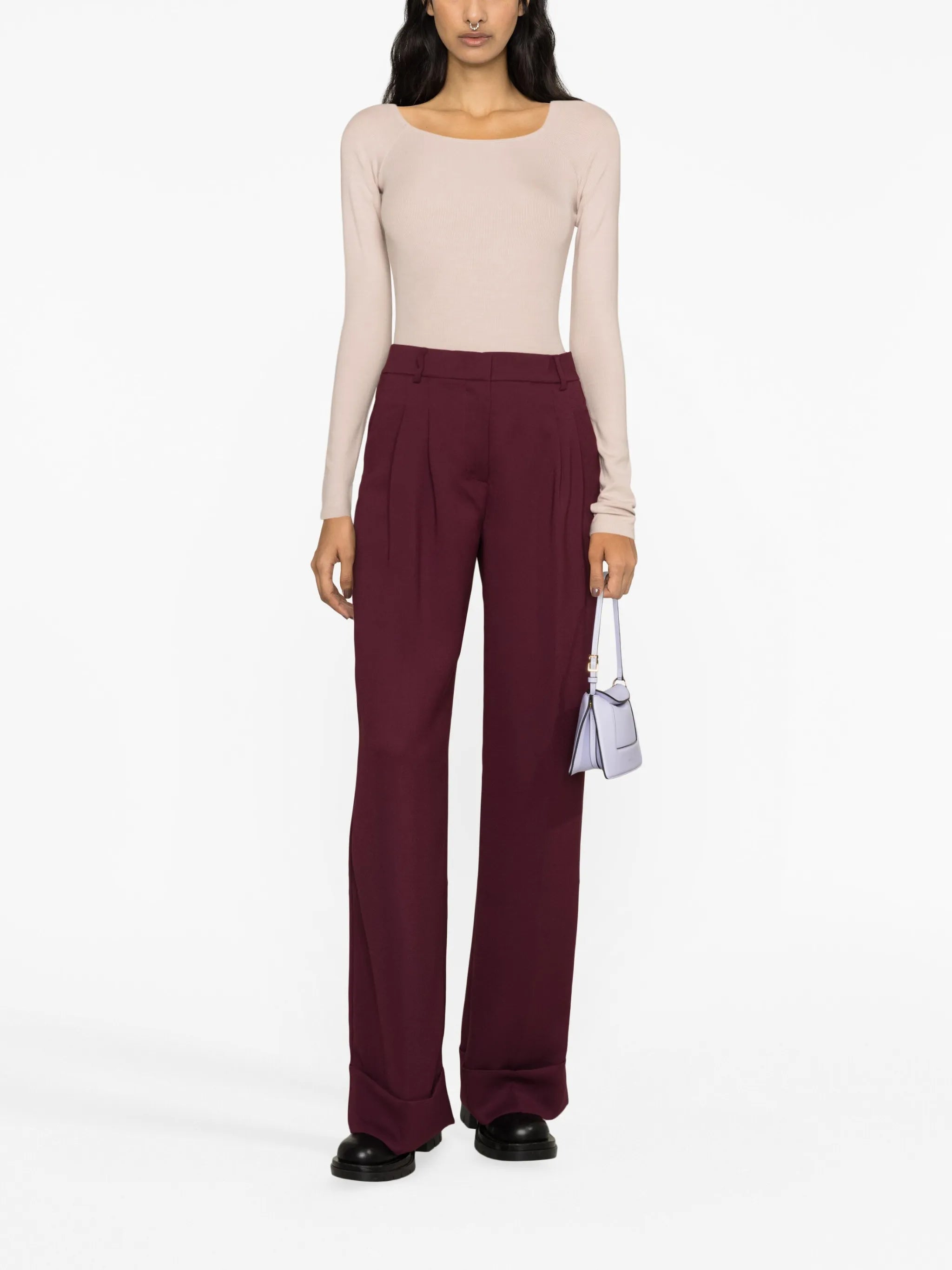 Nadia ribbed-knit bodysuit