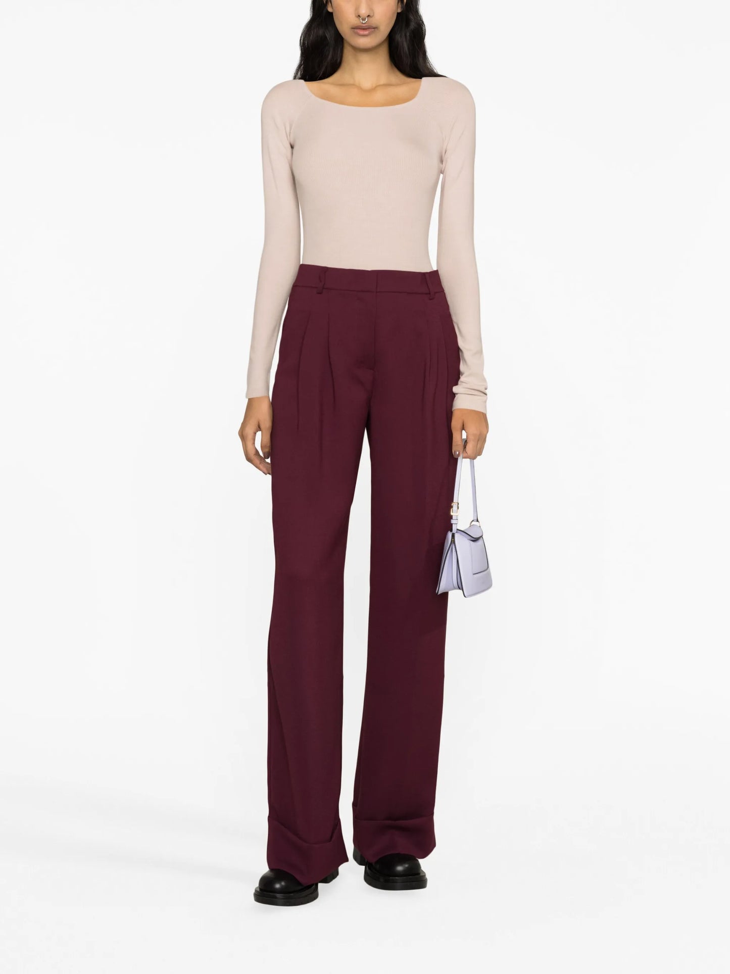Nadia ribbed-knit bodysuit