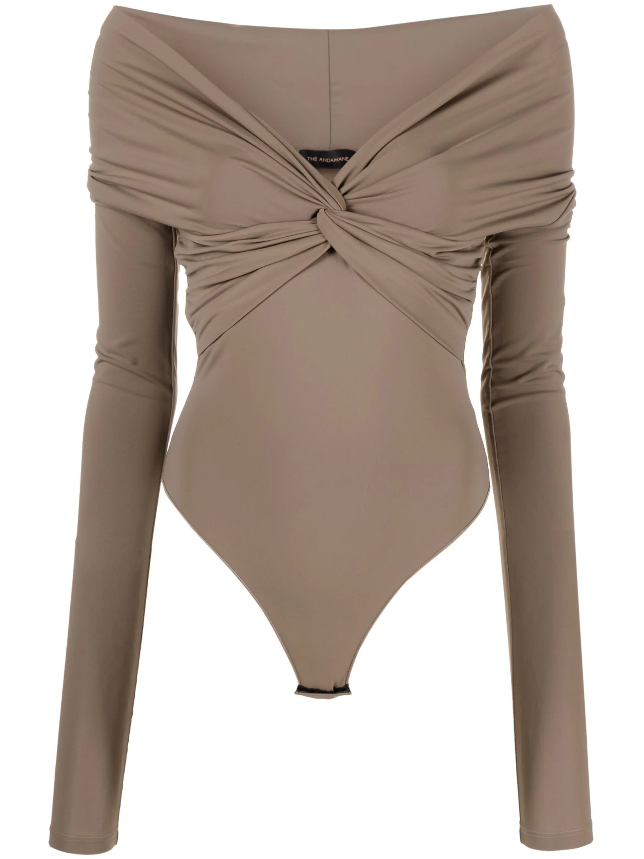 Kendall off-shoulder gathered bodysuit