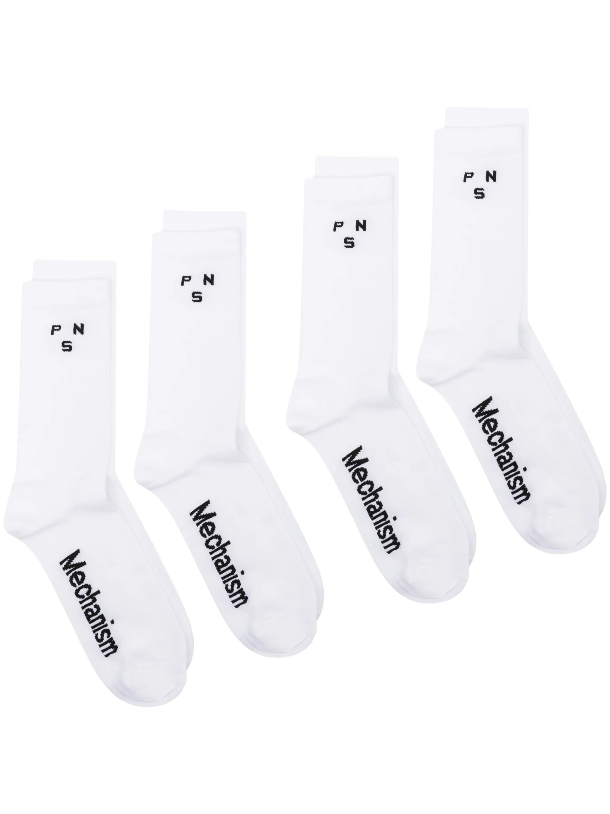 Mechanism intarsia-logo socks