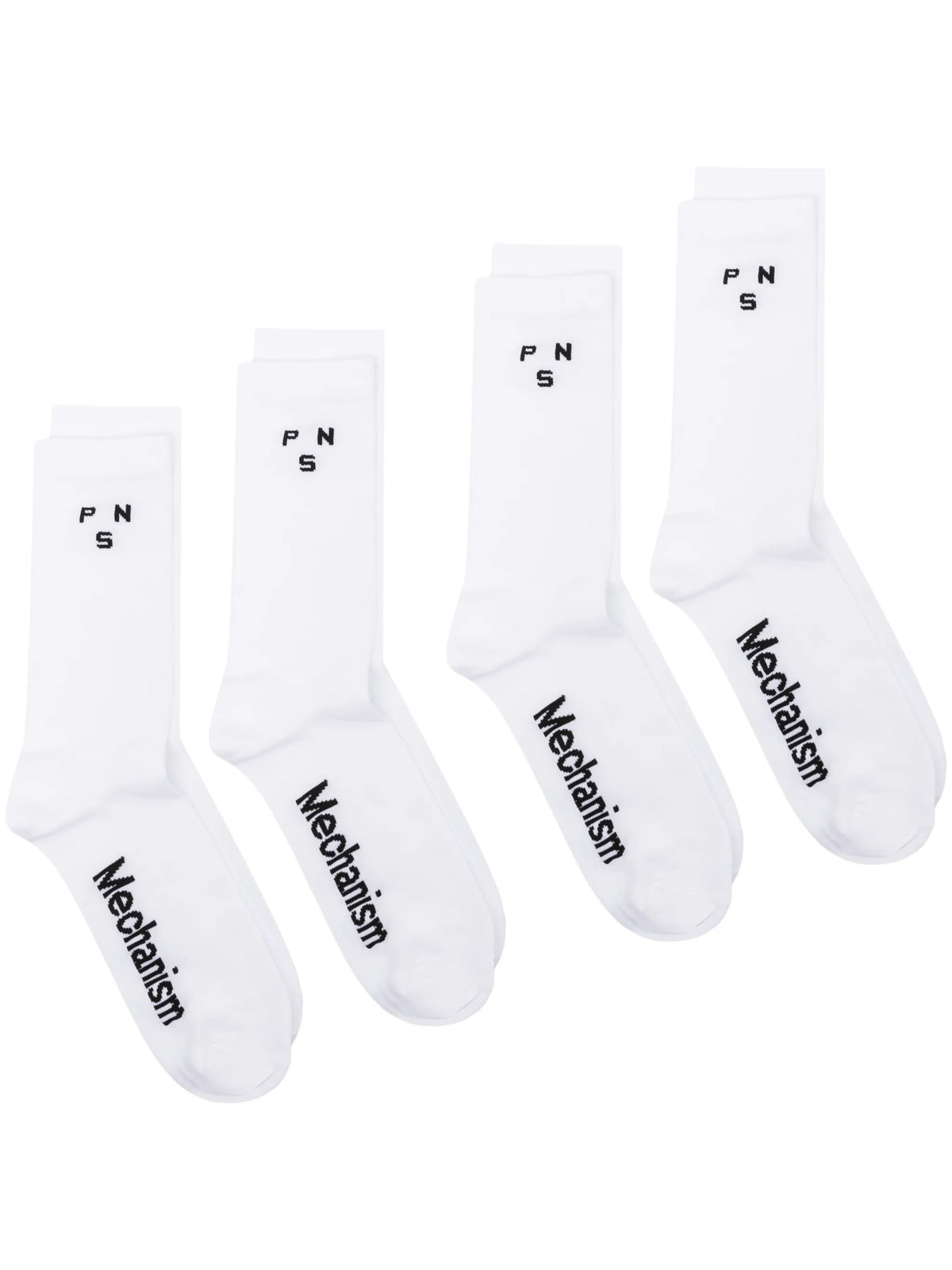 Mechanism intarsia-logo socks